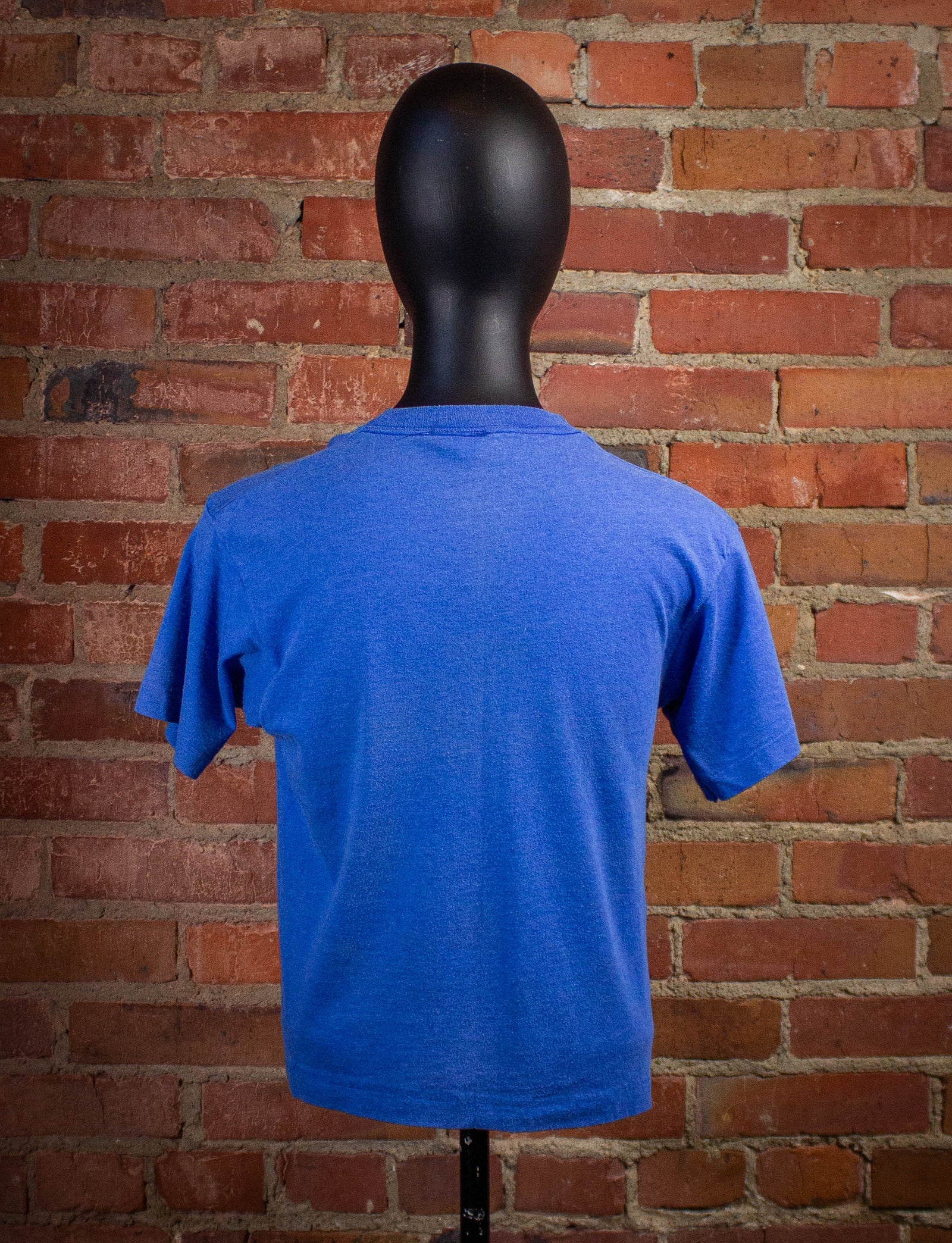 Vintage Hacksaw Jim Duggan Graphic T Shirt 80s Blue XS