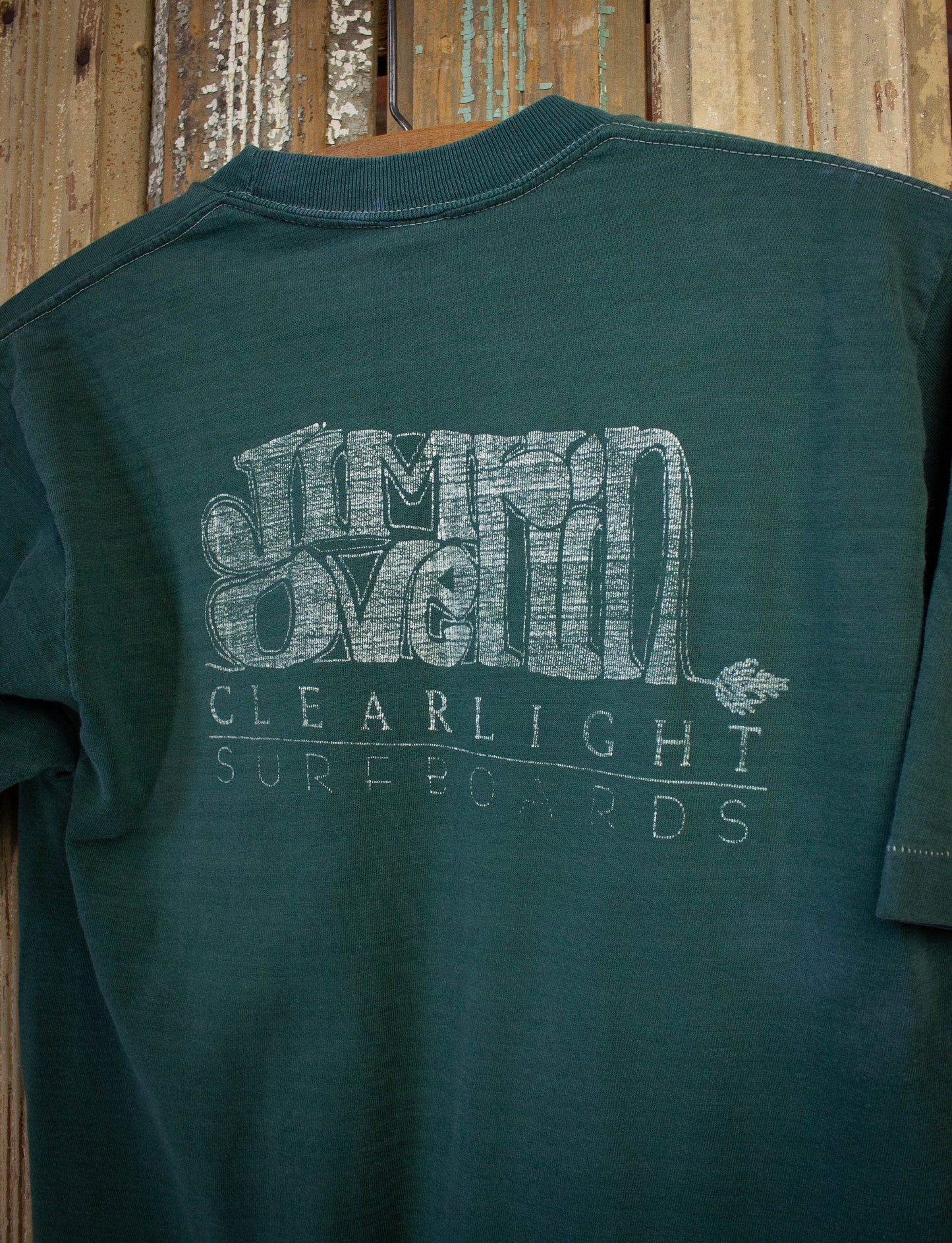 Vintage Jim Overlin Surfboards Graphic T-Shirt Green S