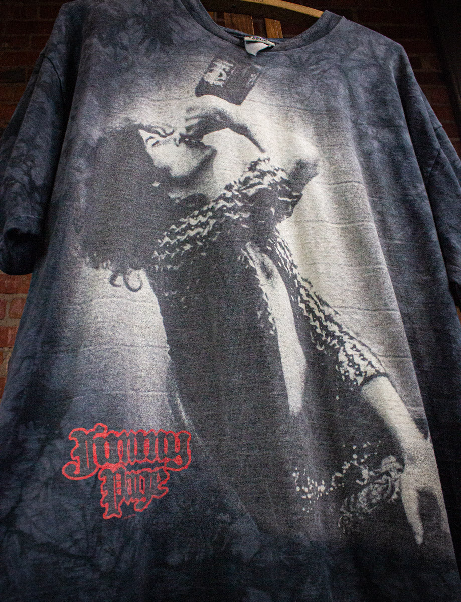 Vintage Jimmy Page Jack Daniels T Shirt 2005 Black XL