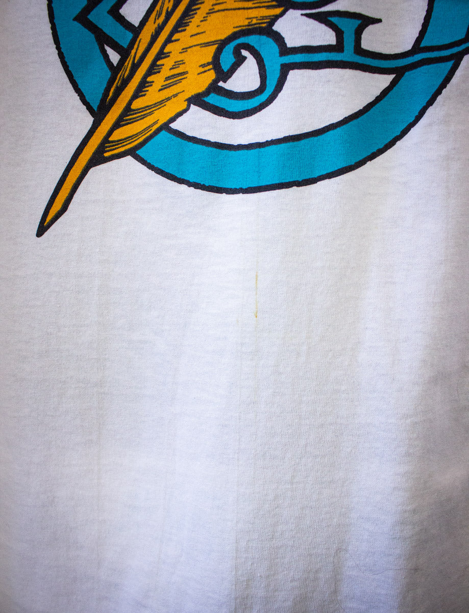 Vintage Jimmy Page Robert Plant World Tour Concert T Shirt 1995 White L/XL