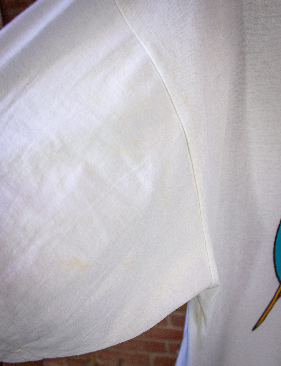 Vintage Jimmy Page Robert Plant World Tour Concert T Shirt 1995 White L/XL