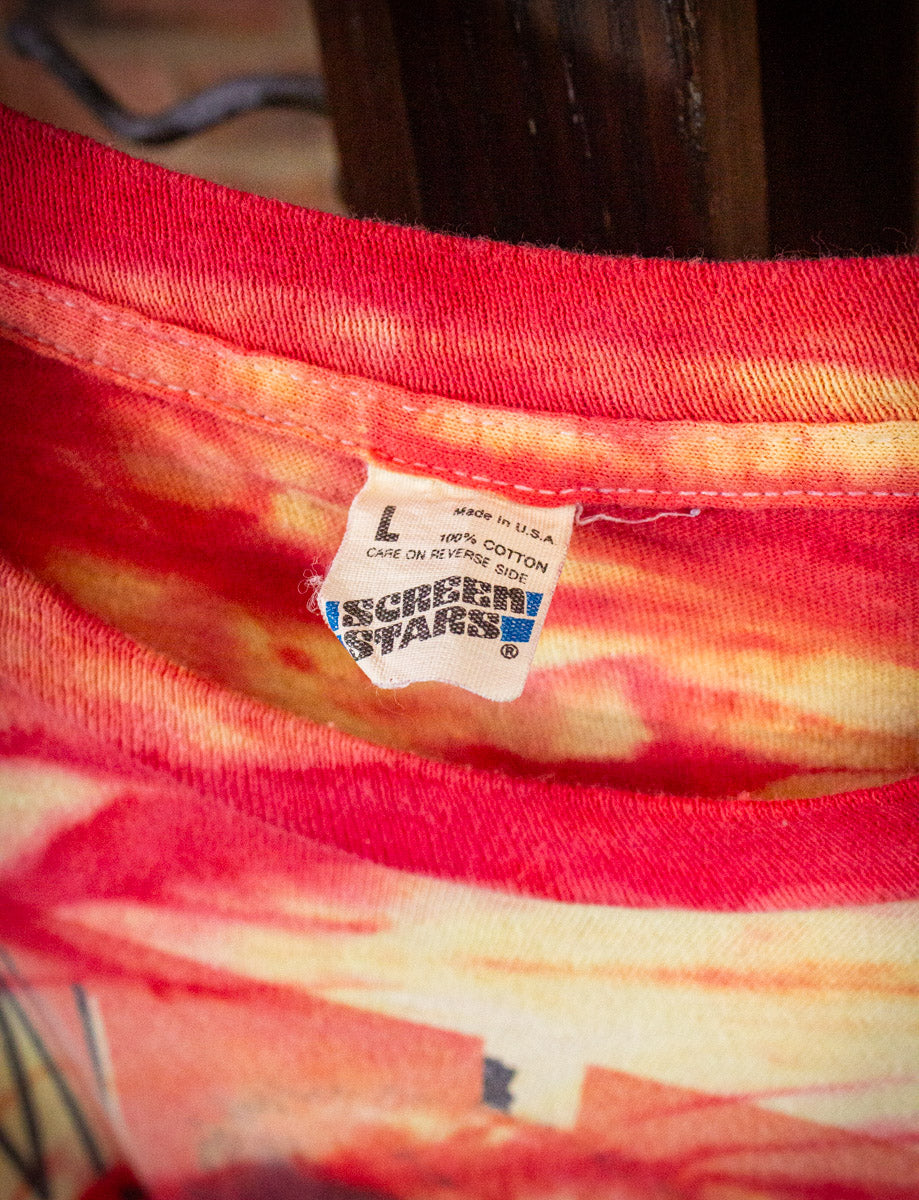 Vintage Jimmy Page Tie Dye Concert T Shirt 1988 Medium