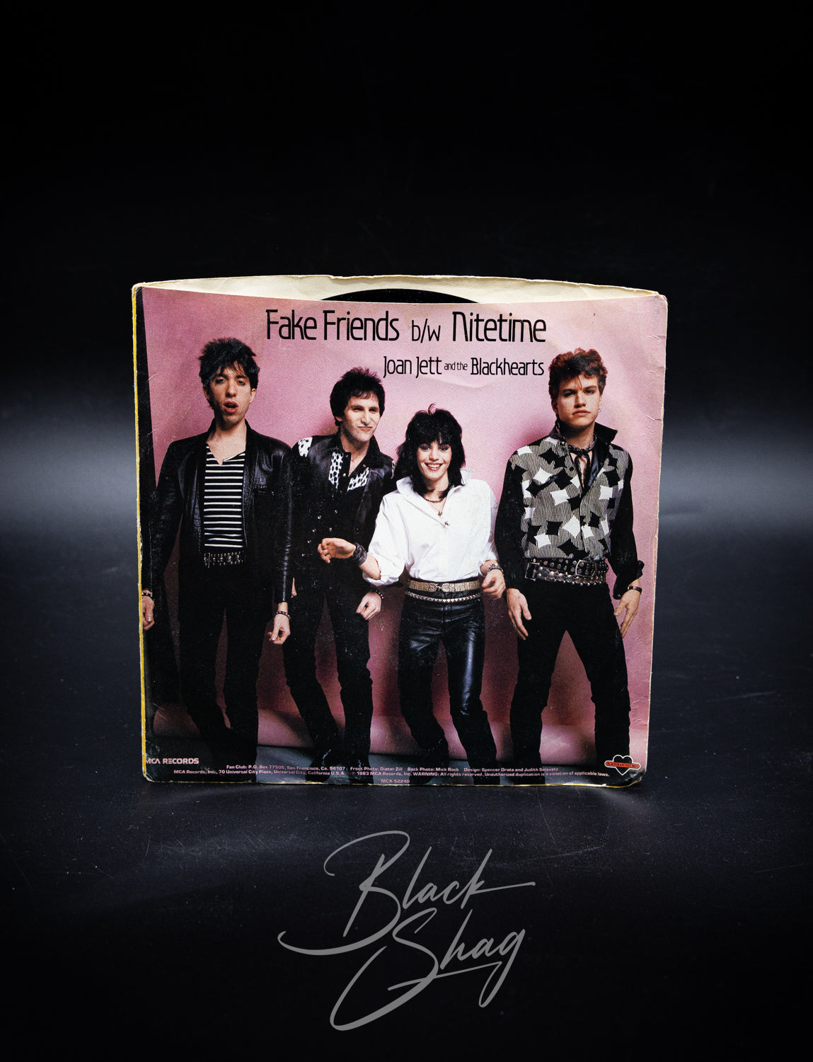 Vintage Joan Jett and the Blackhearts Fake Friends 7" Vinyl 1983