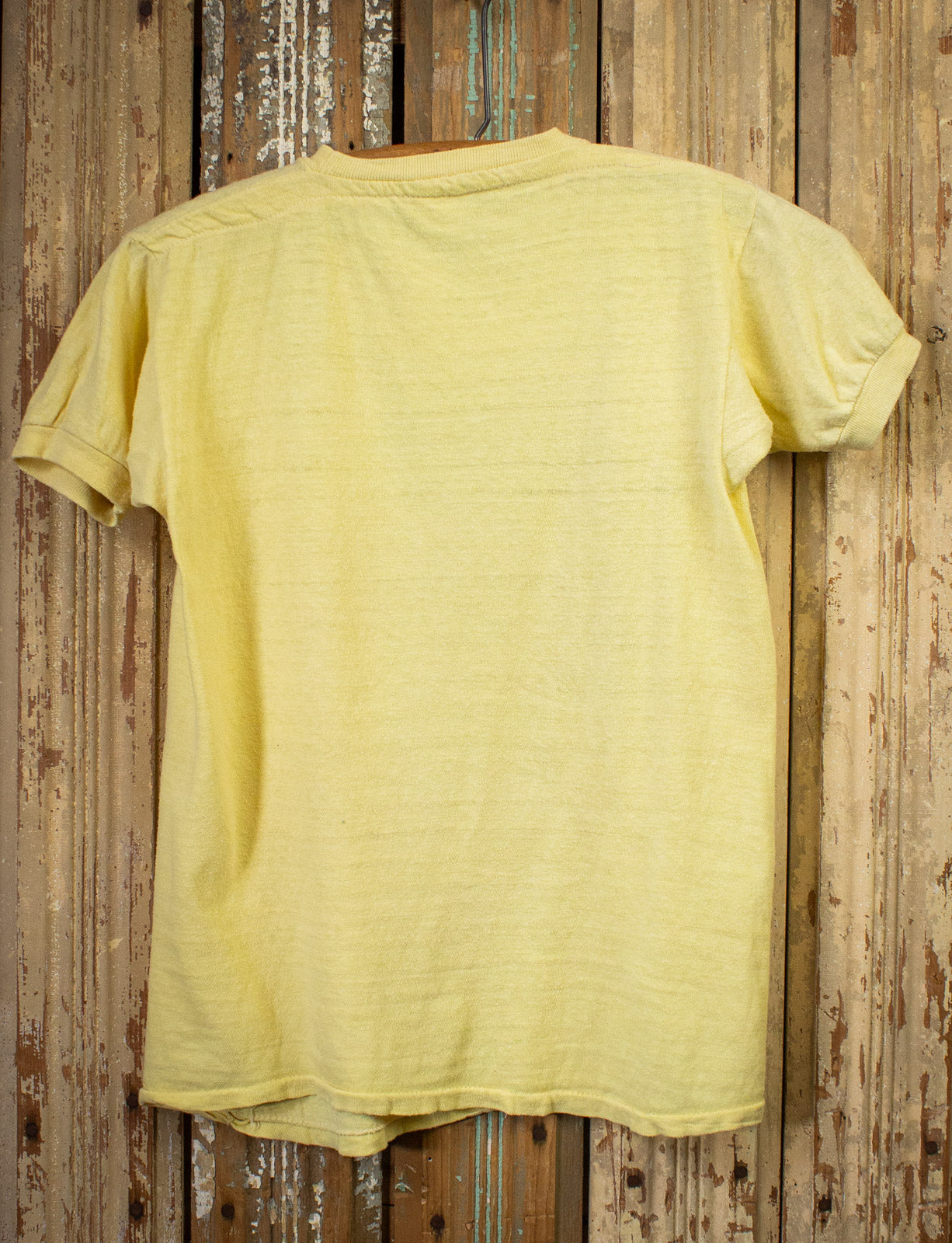 Vintage Joe Cocker Unanimous Declaration Concert T Shirt 70s Yellow Small