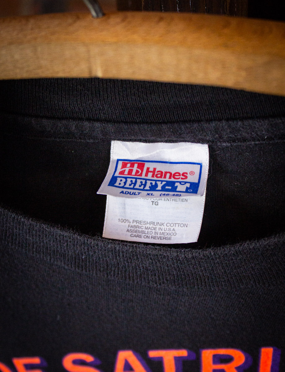 Vintage Joe Satriani Surfing the Alien Long Sleeve Concert T Shirt 90s Black XL