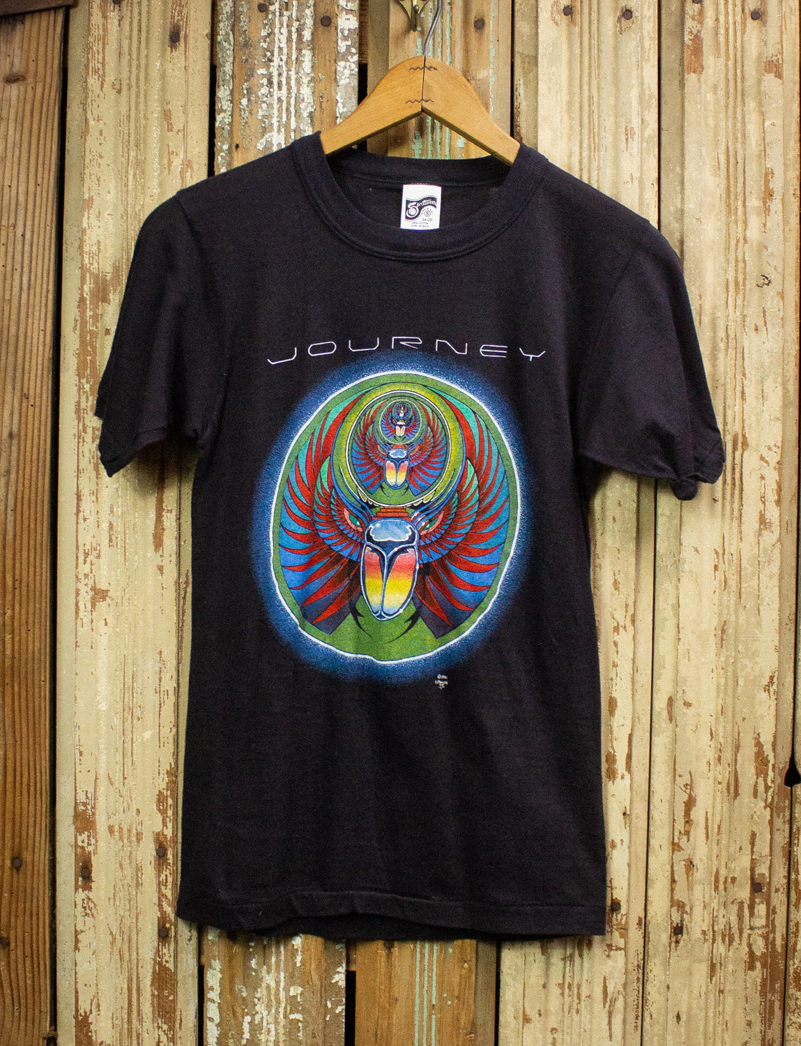 Vintage Journey Captured Tour Concert T-Shirt 1982 Black XS