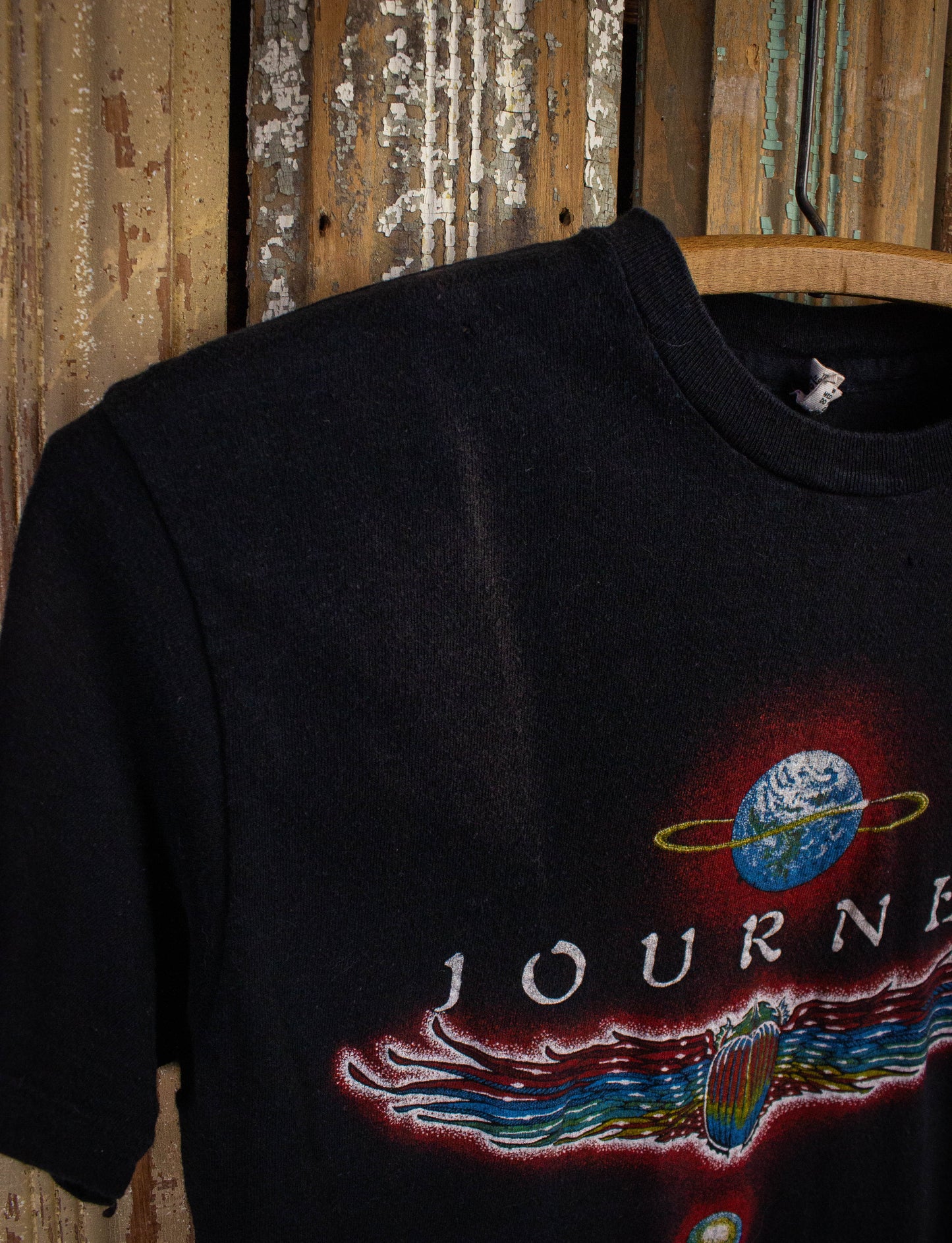 Vintage Journey Departure Concert T Shirt 1980 Black Small