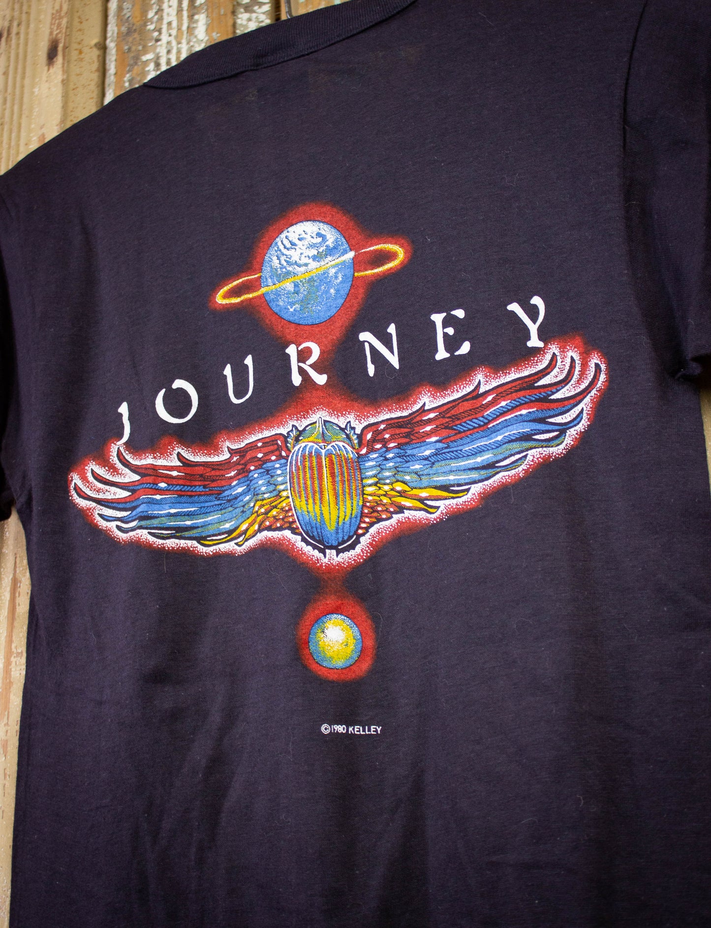 Vintage Journey Captured Tour Concert T-Shirt 1982 Black XS