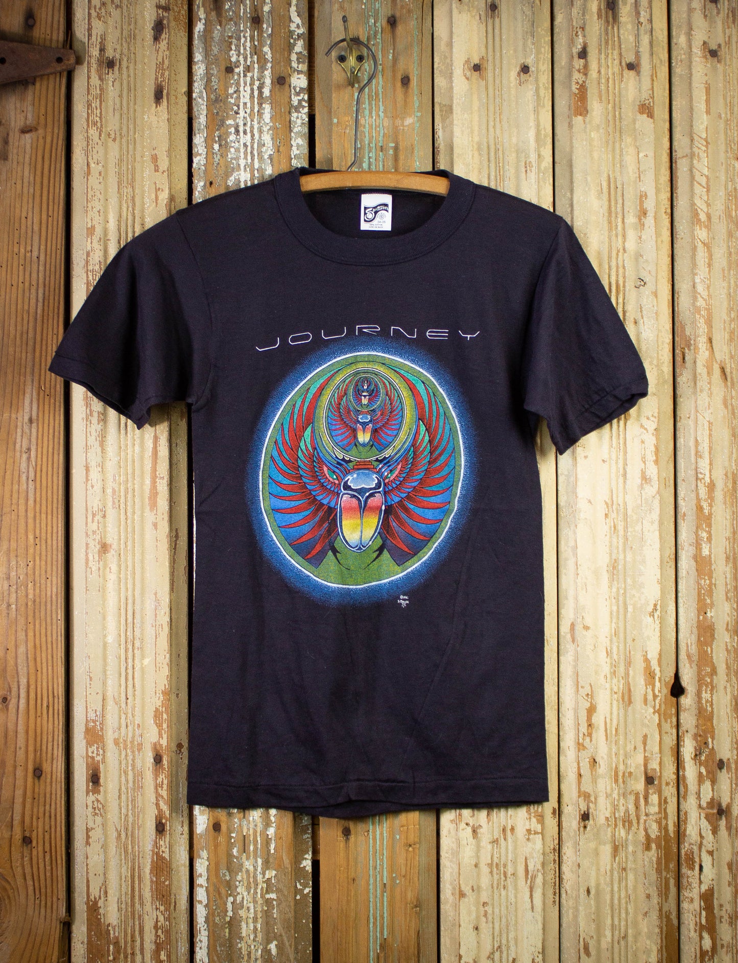 Vintage Journey Captured Tour Concert T-Shirt 1982 Black XS