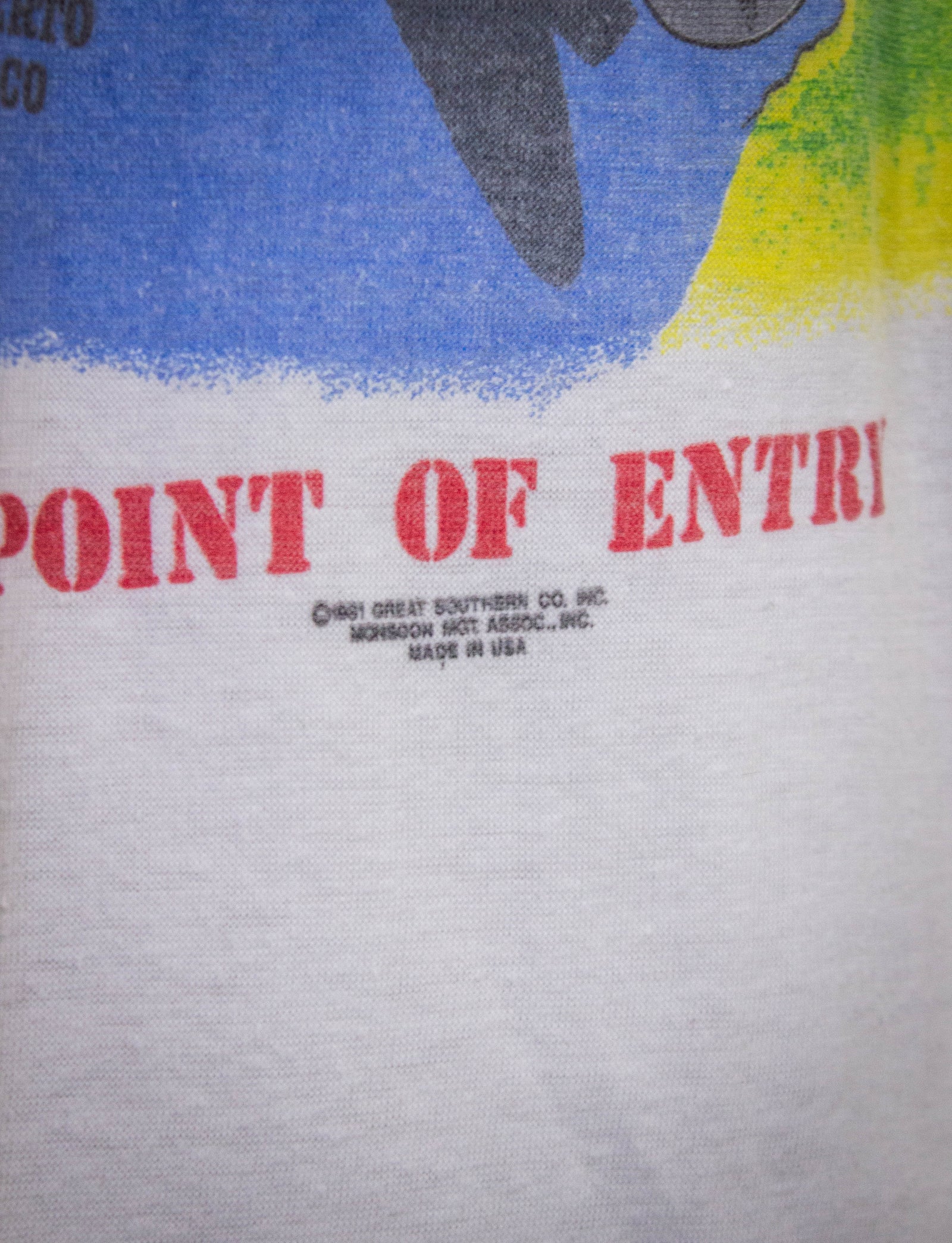 Vintage Judas Priest Point of Entry Raglan Concert T Shirt White/Gray Small