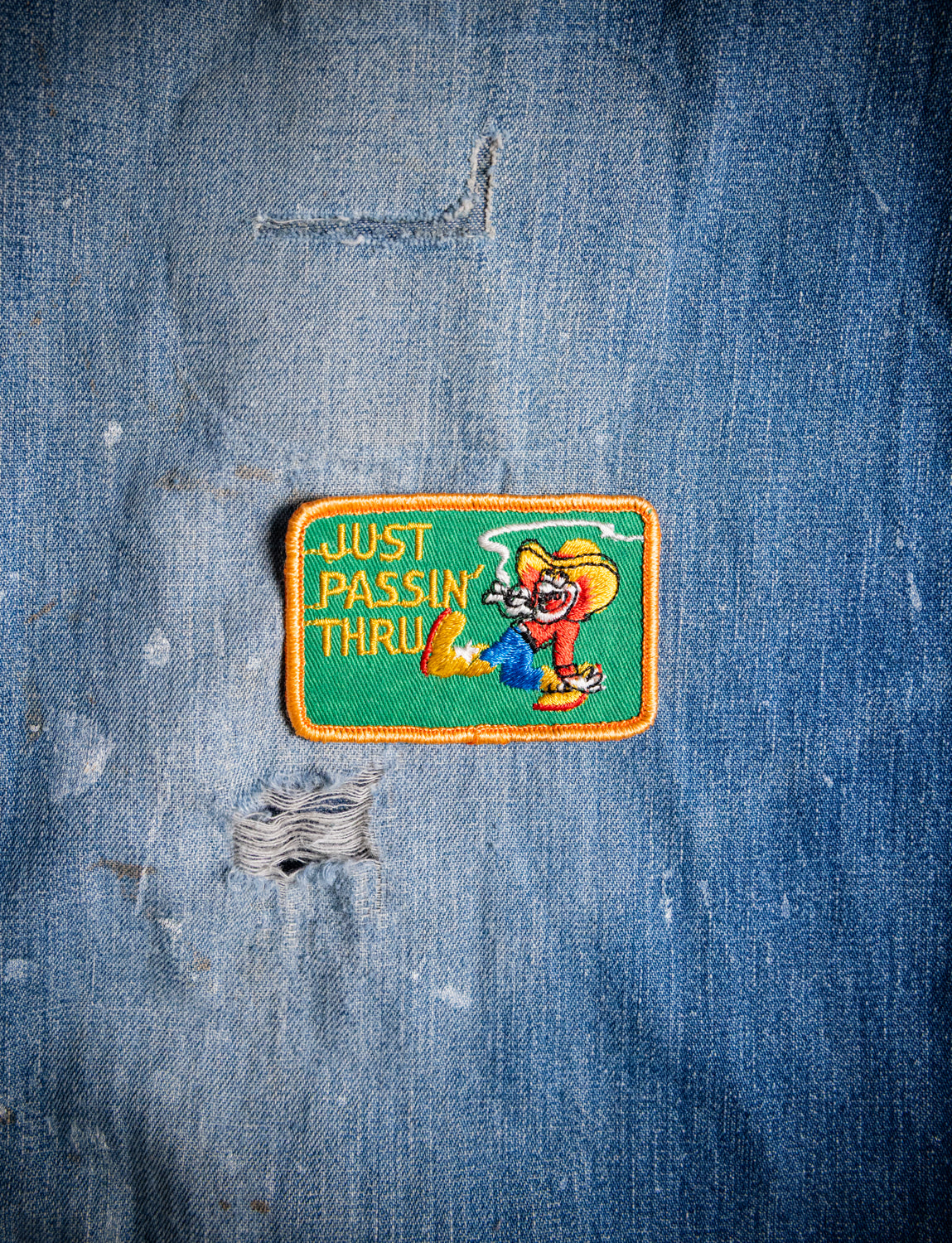 Vintage Just Passin' Thru Patch