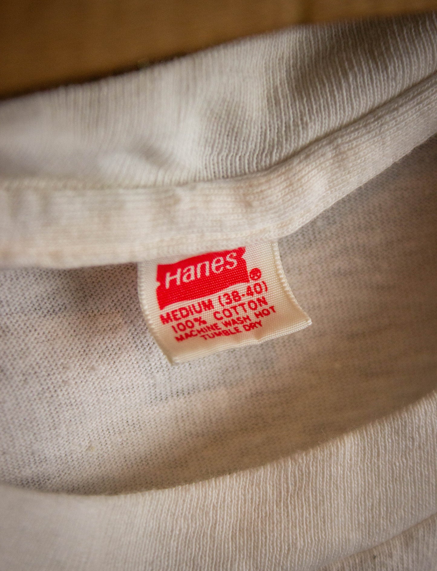 Vintage KHJ Overalls Graphic T Shirt 80s White Small