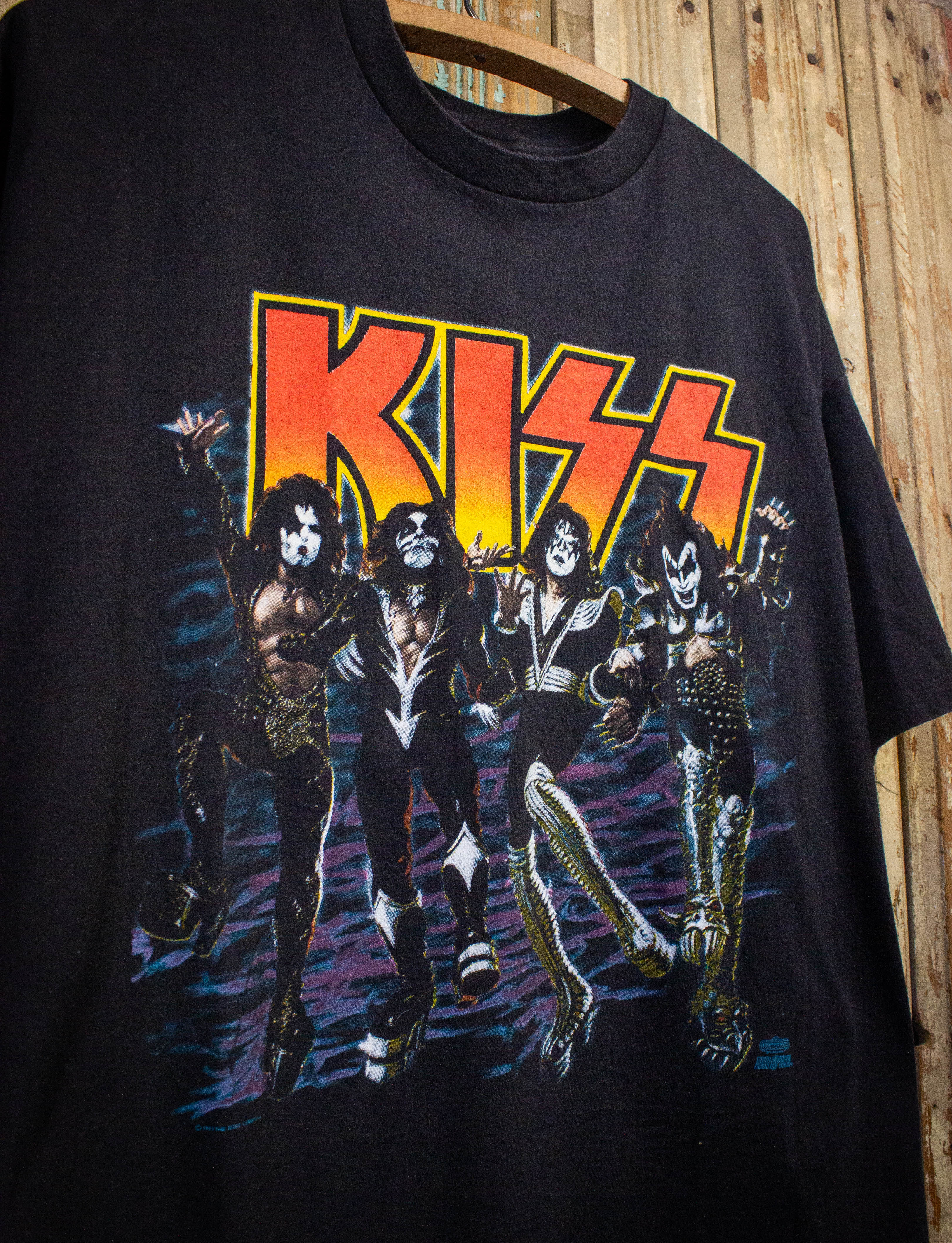 Vintage KISS Destroyer Concert T Shirt 1991 Black XL – Black Shag Vintage