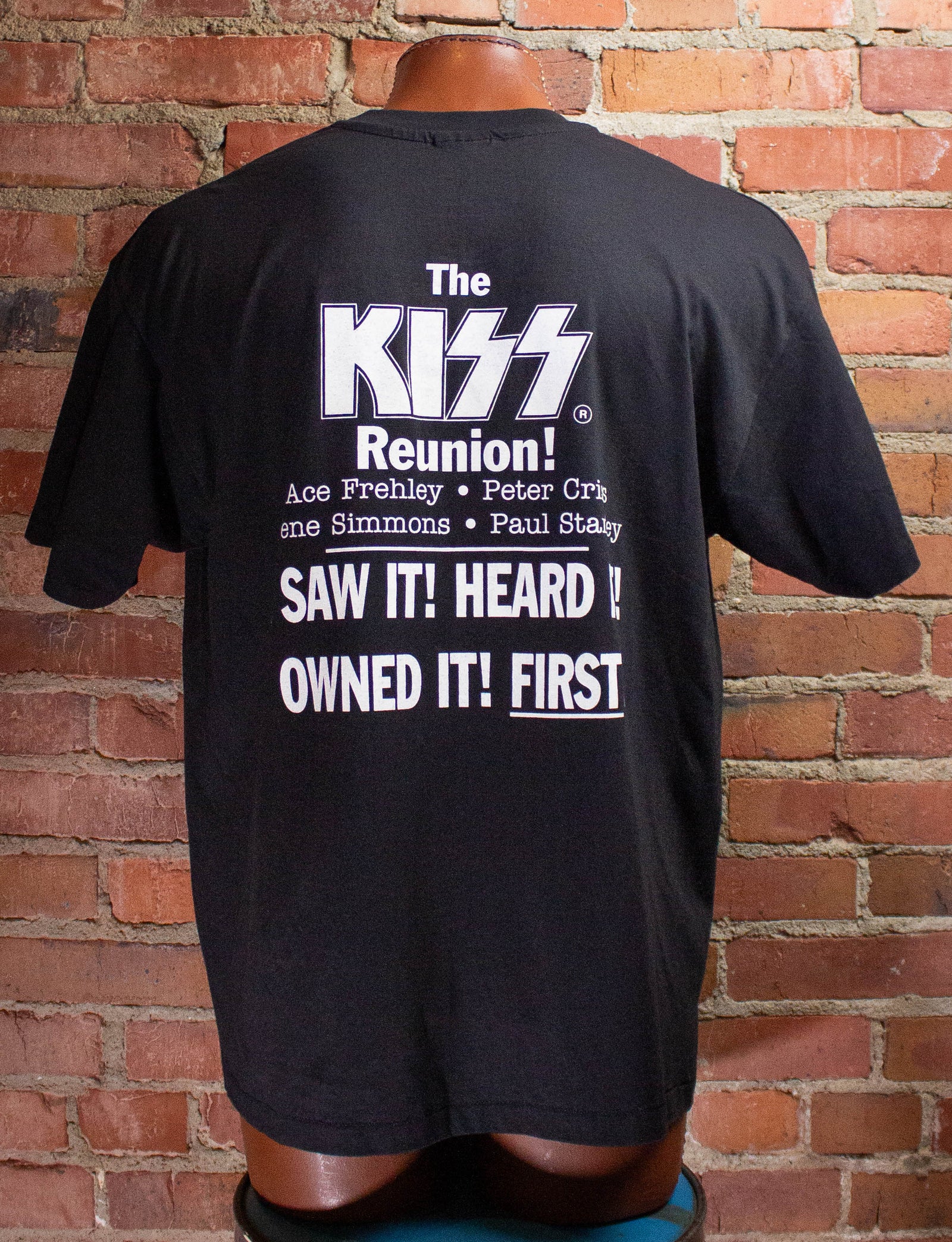 Vintage KISS Unplugged Concert T-Shirt 1996 XL