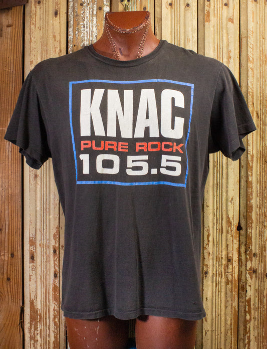 Vintage KNAC 105.5 5th Anniversary Concert T Shirt 1991 Black XL