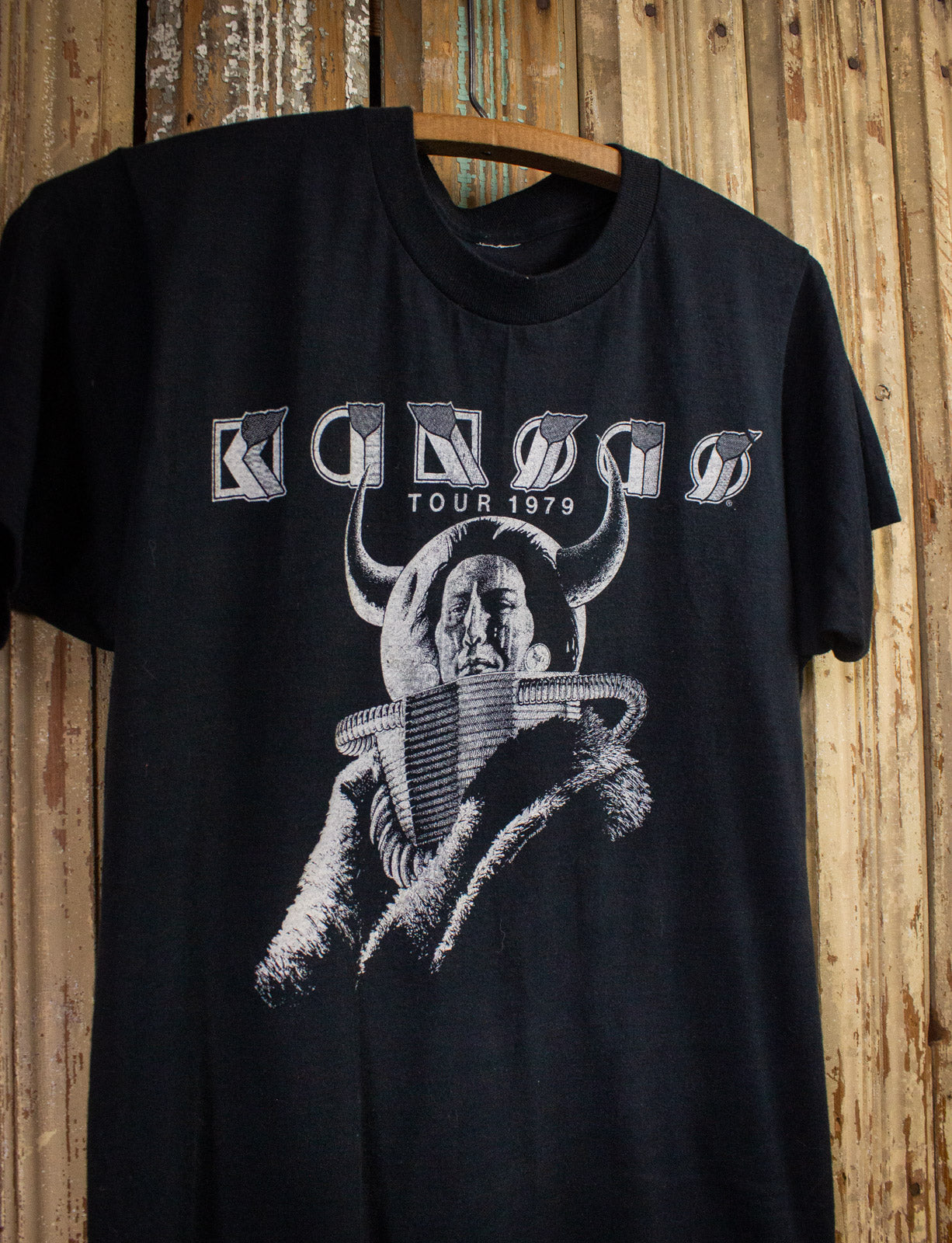 Vintage Kansas Monolith Concert T Shirt 1979 Black Small