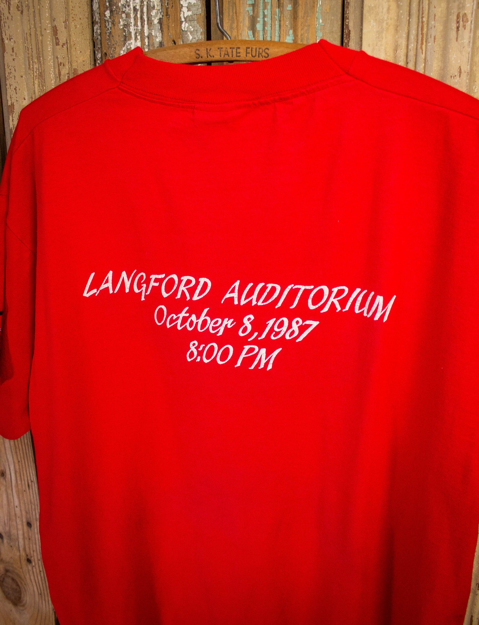 Vintage Keith Jarrett Staff Concert T Shirt 1987 Red XL