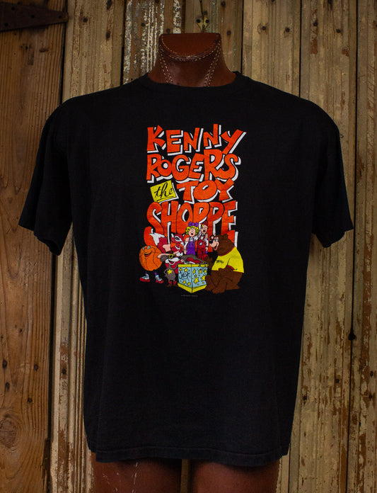 Vintage Kenny Rogers Toys Shoppe Tour Concert T Shirt 1997 Black XL