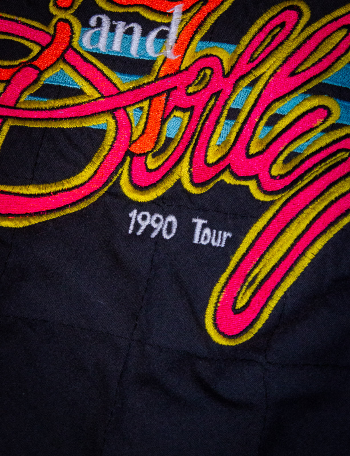 Vintage Kenny Rogers and Dolly Parton Tour Bomber Jacket 1990 XL