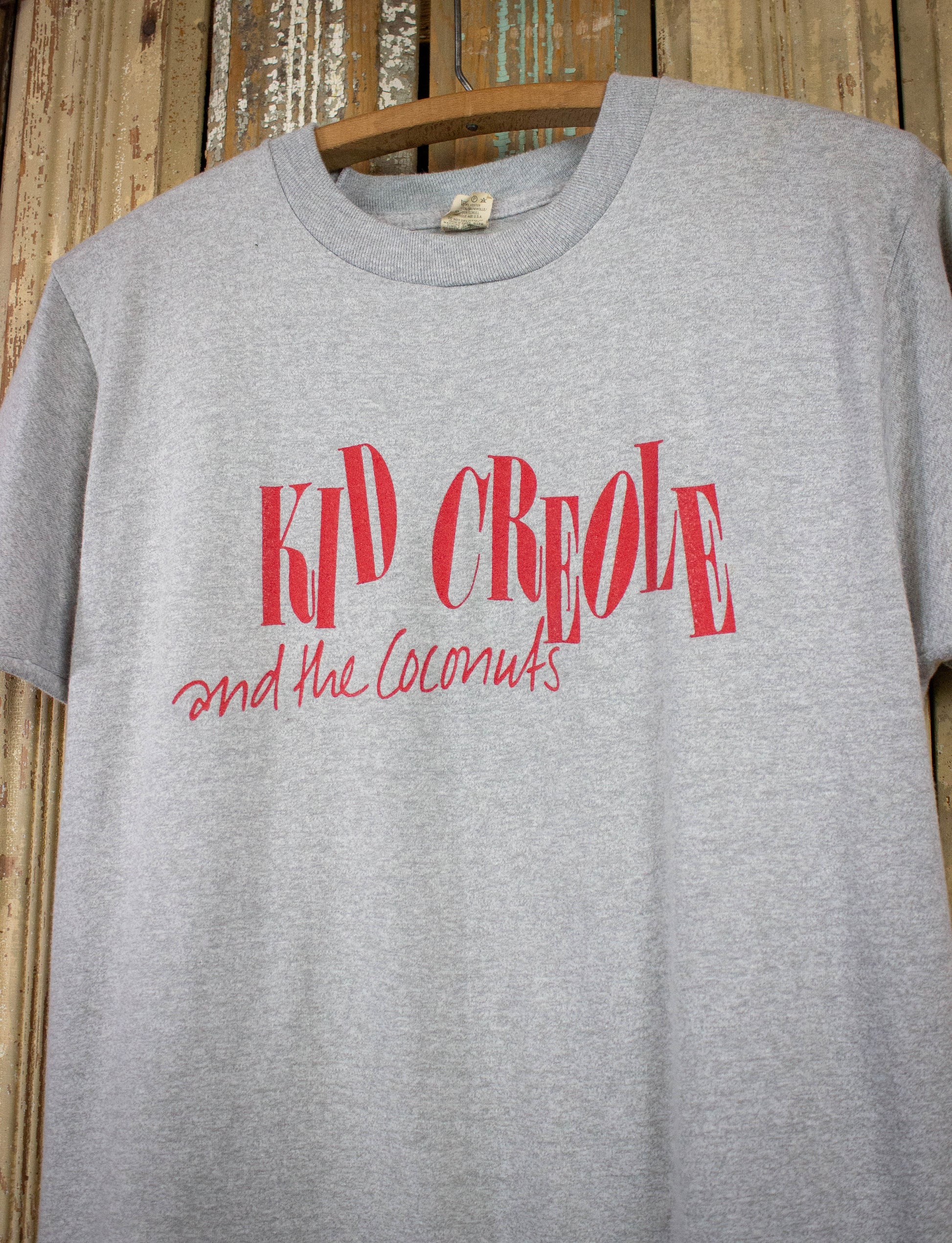 Vintage Kid Creole and the Coconuts Concert T Shirt 80s Gray Medium