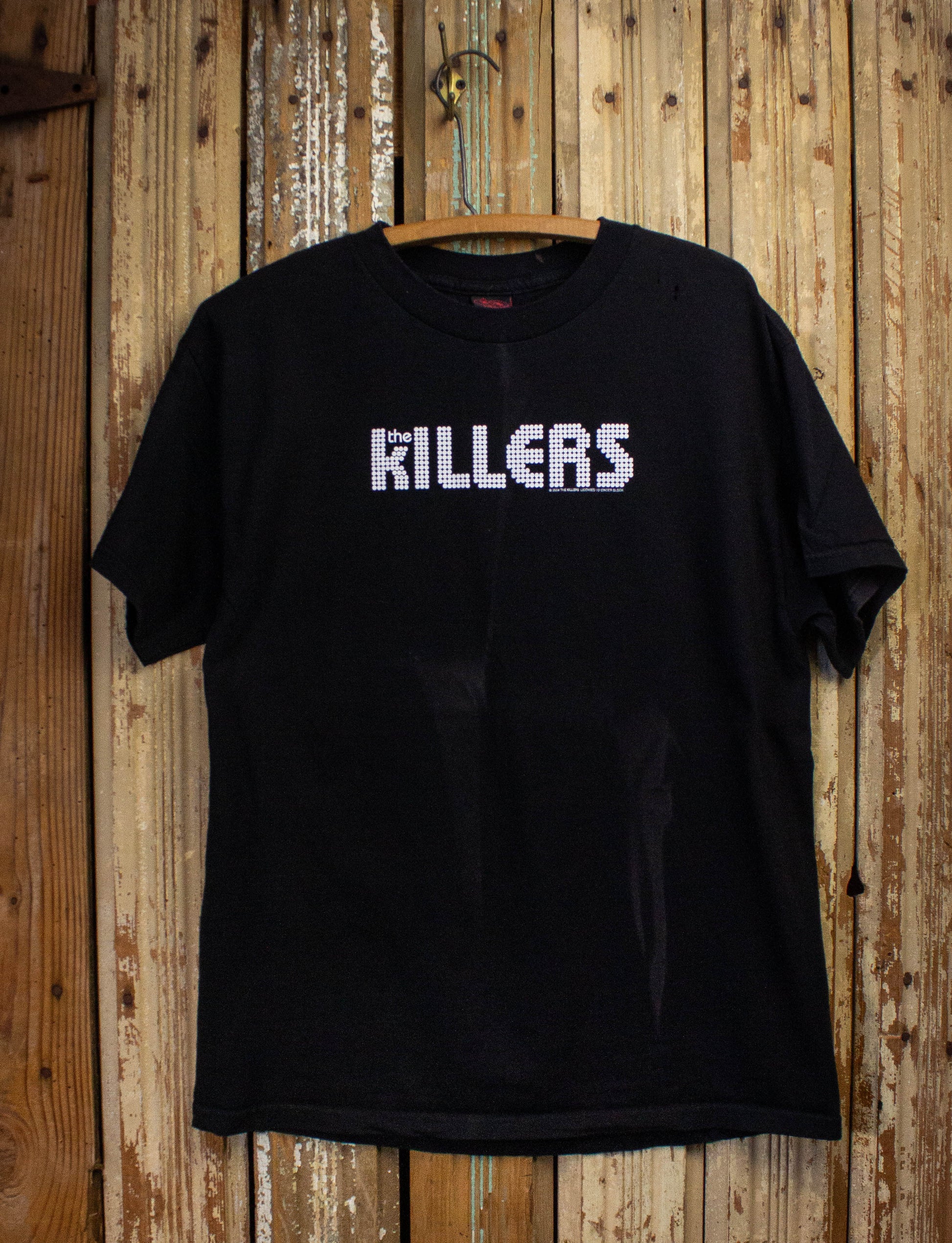 Vintage Killers Logo Concert T Shirt 2004 Black Large