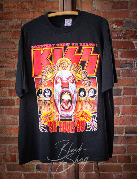 Vintage Kiss Psycho Circus Concert T Shirt 1998/99 Black 2XL