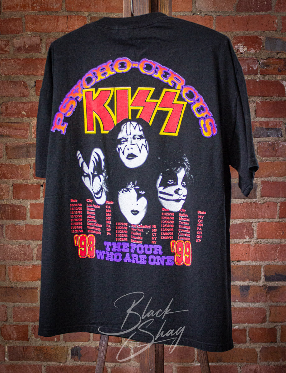 Vintage Kiss Psycho Circus Concert T Shirt 1998/99 Black 2XL
