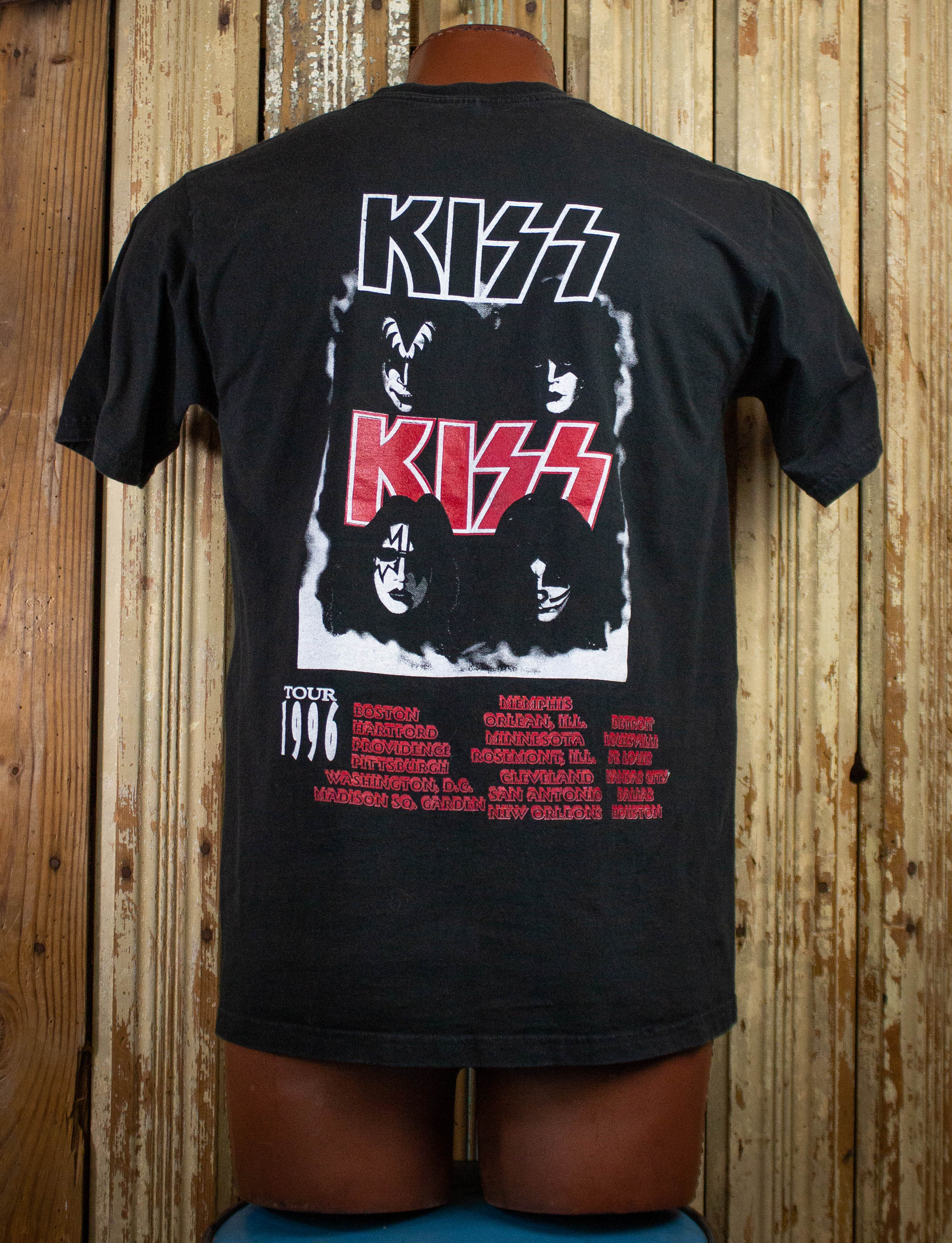 Vintage Kiss Tour Bootleg Concert T Shirt 1996 Black Large – Black