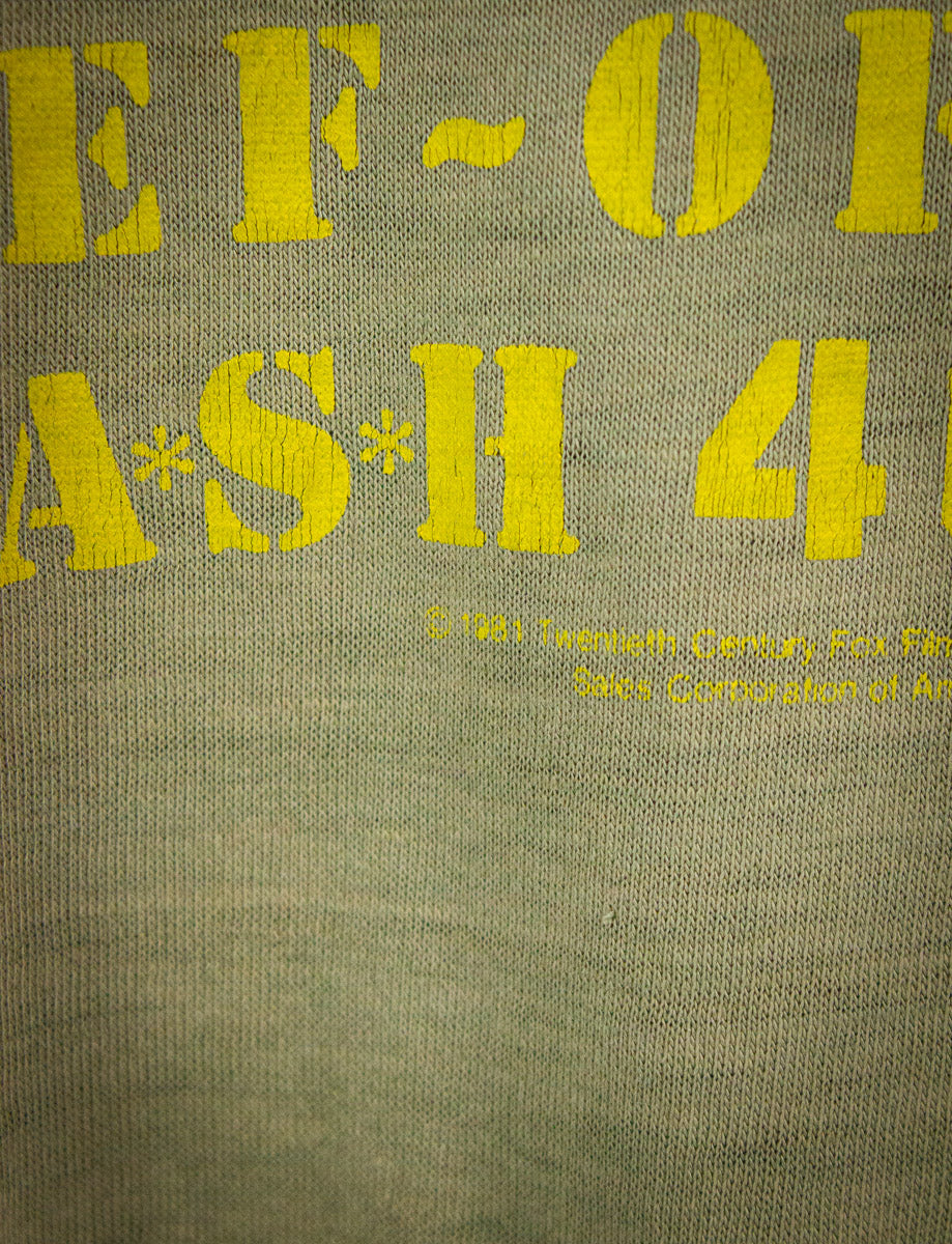 Vintage Klinger For Chief of Staff MASH Graphic T Shirt 1981 Green Medium