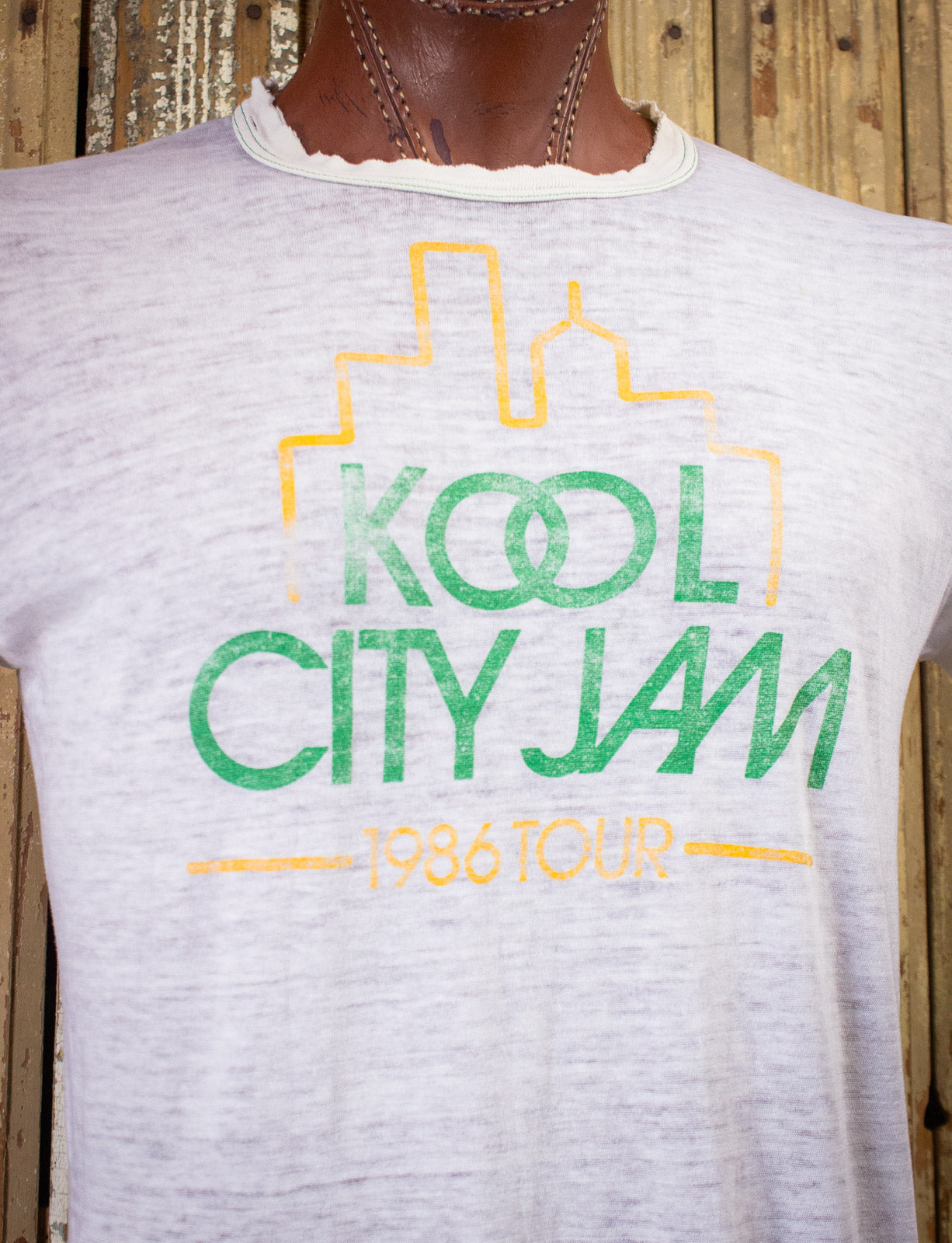 Vintage Kool City Jam Concert T Shirt 1986 White Medium