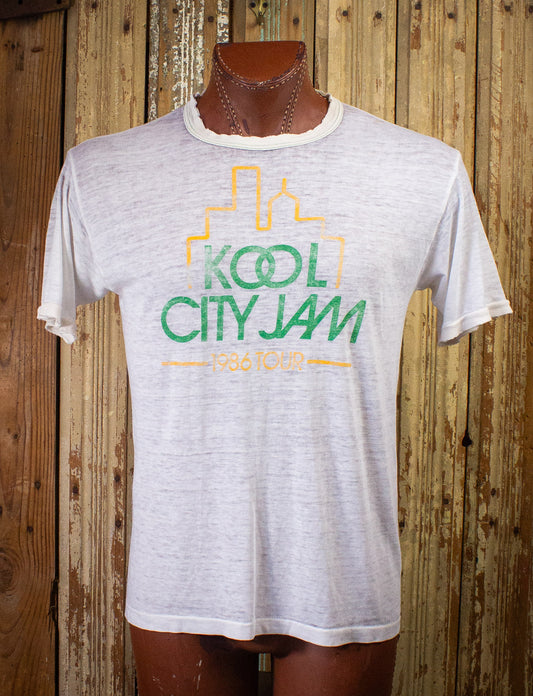 Vintage Kool City Jam Concert T Shirt 1986 White Medium