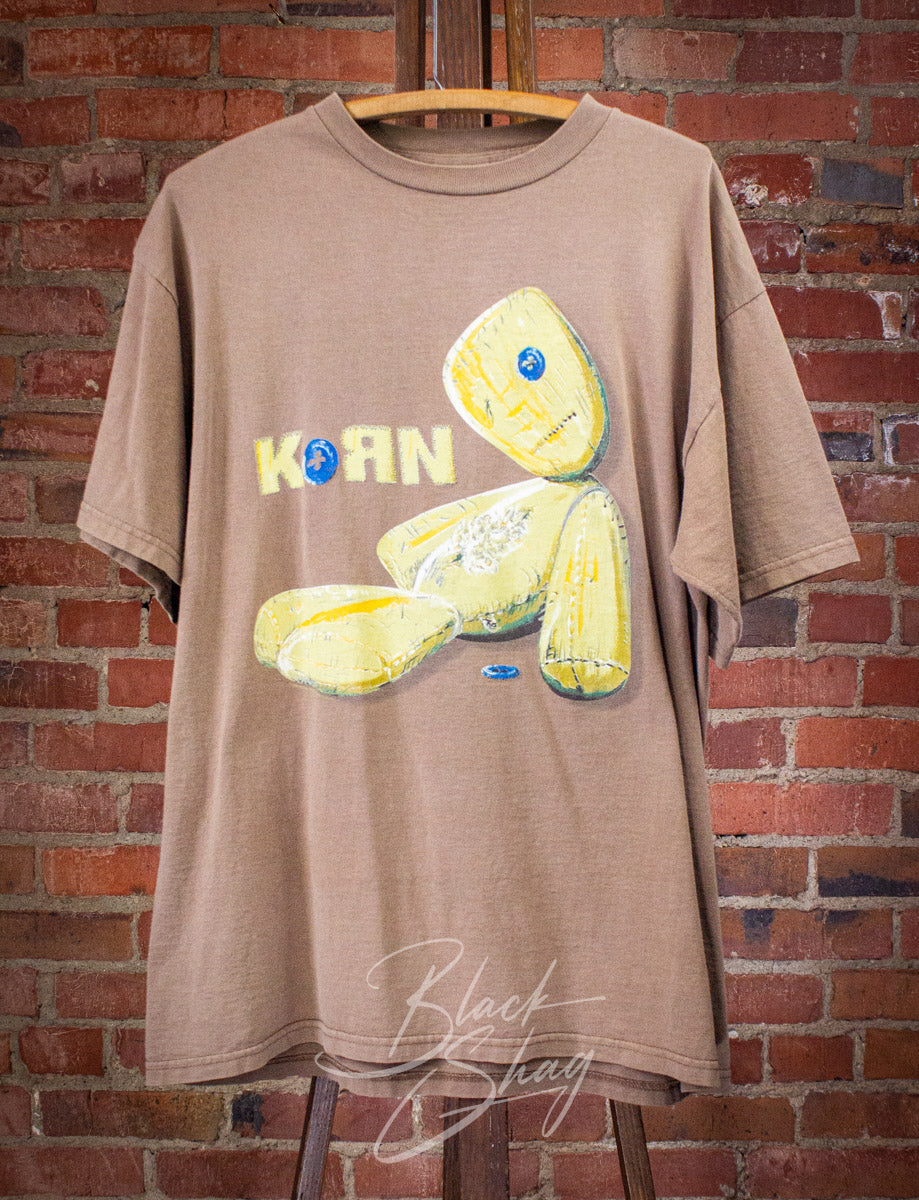 Vintage Korn Issues Concert T Shirt 1999 Brown XL