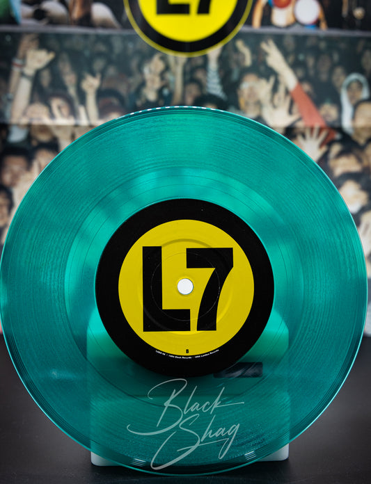 Vintage L7 Andres/The Bomb 7" Green Vinyl Poster Sleeve 1994