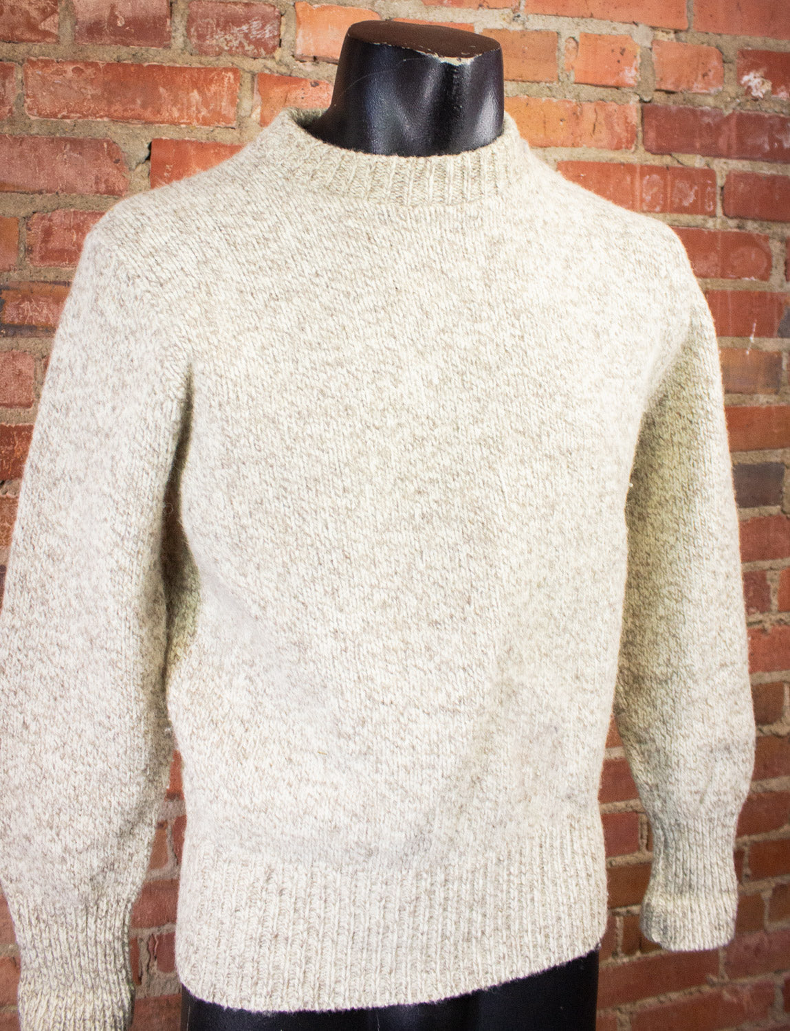 Vintage LL Bean Beige Sweater 80s