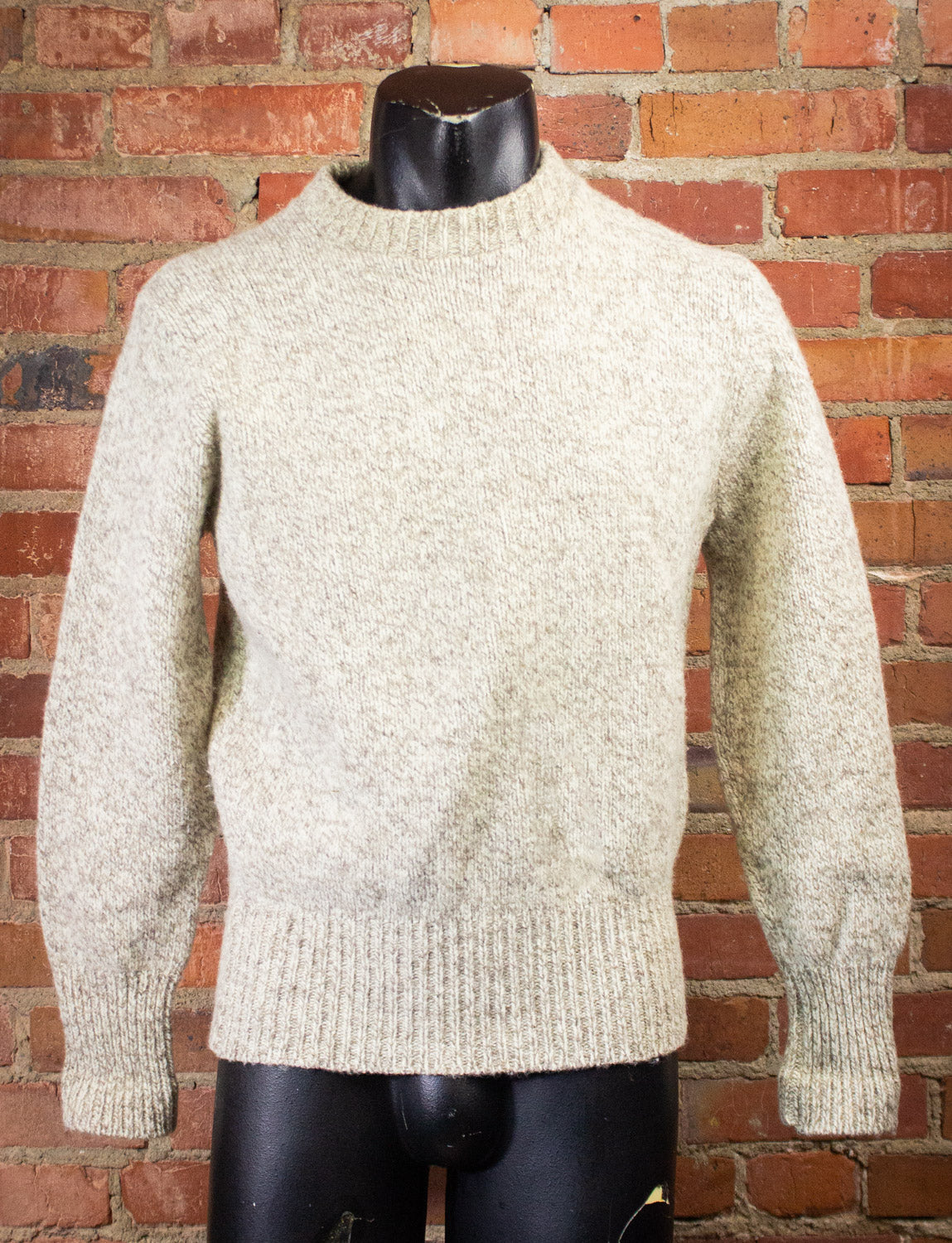 Vintage LL Bean Beige Sweater 80s