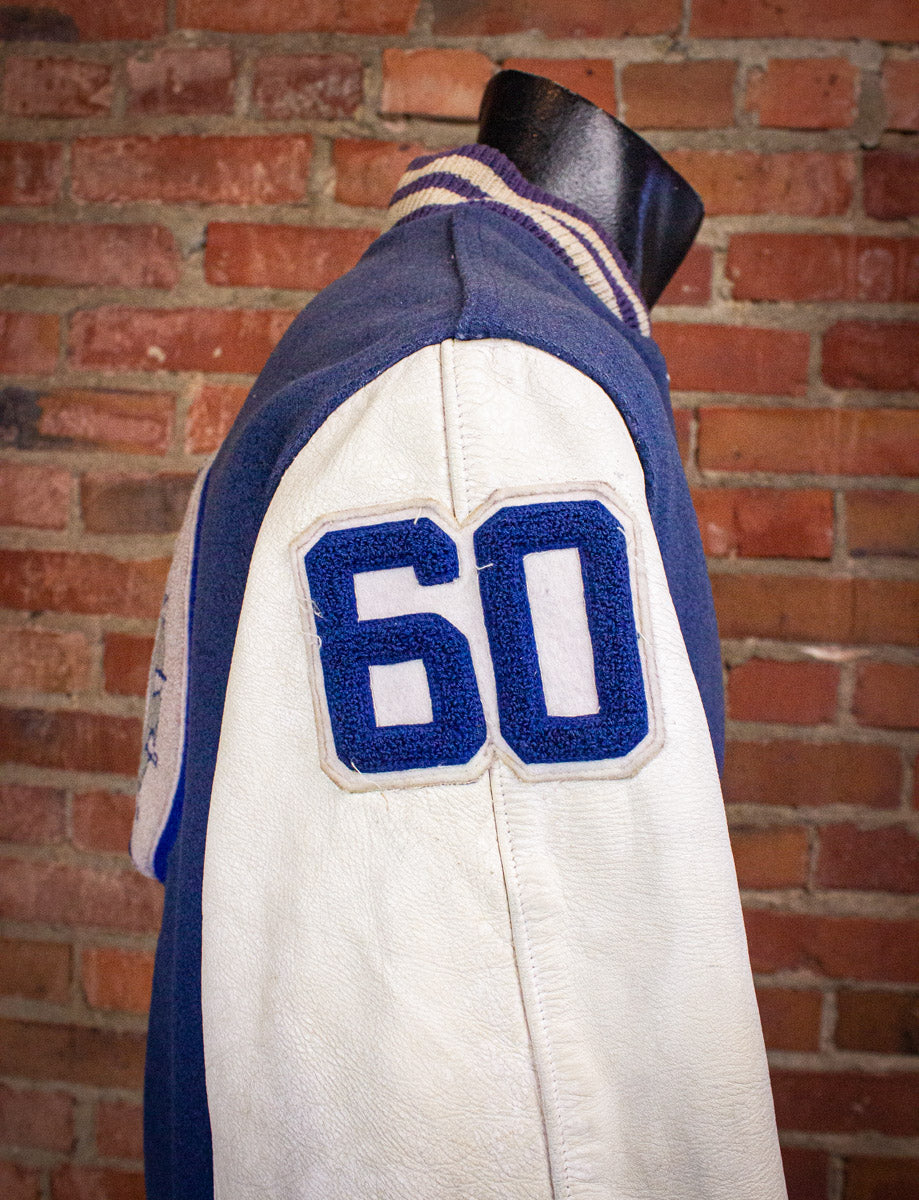 Vintage Lebanon Junction Varsity Jacket 70s Blue/White Small