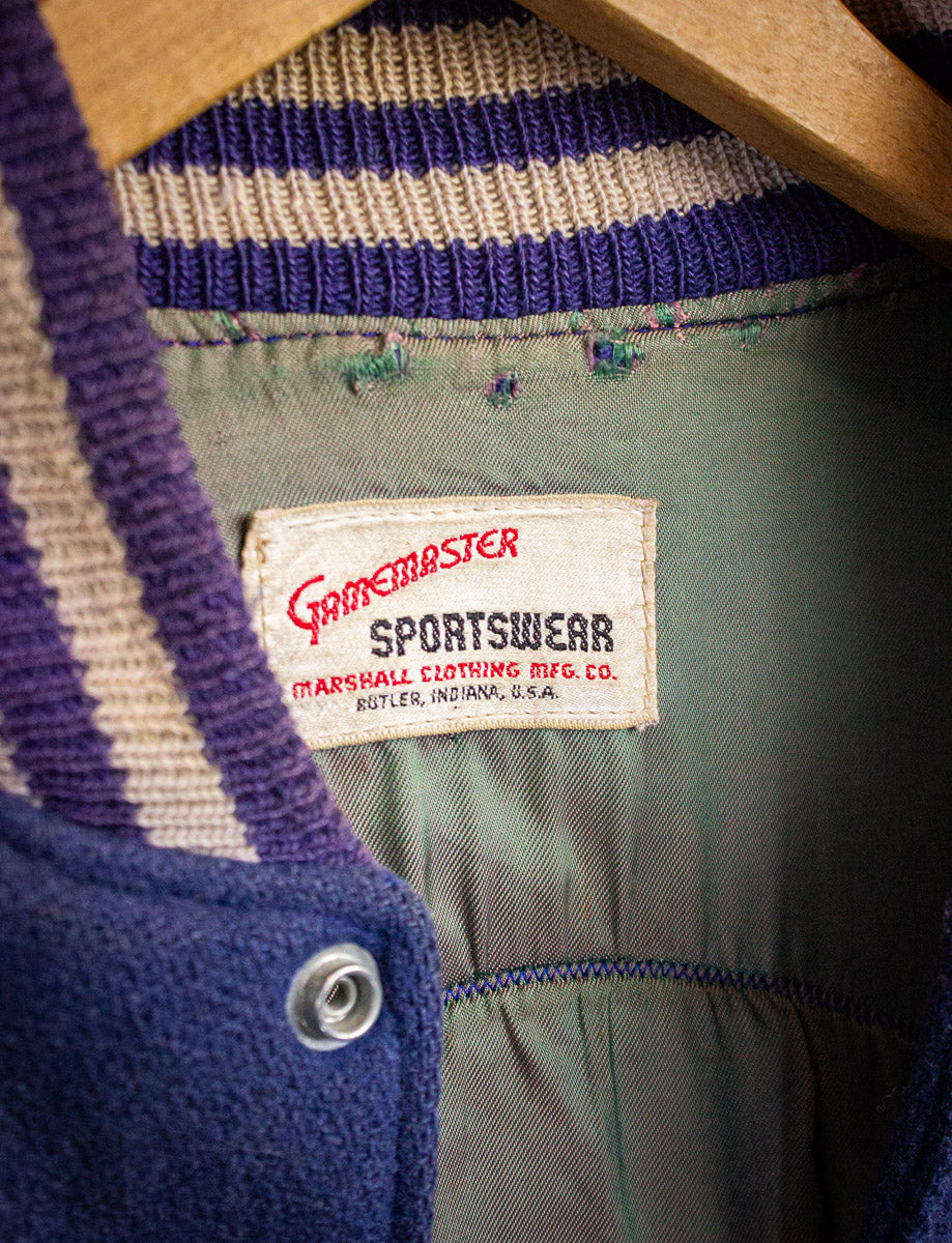 Vintage Lebanon Junction Varsity Jacket 70s Blue/White Small