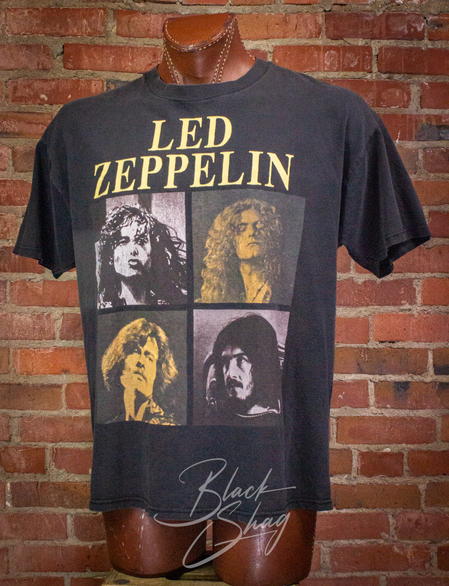 Vintage Led Zeppelin 4 Faces Concert T Shirt 90s XL