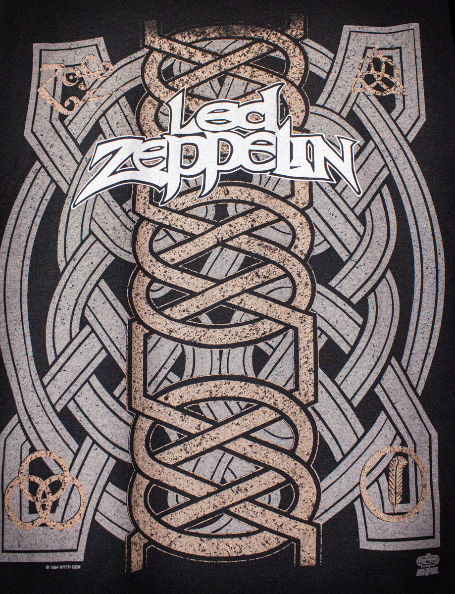 Vintage Led Zeppelin Celtic Concert T Shirt 1994 Small
