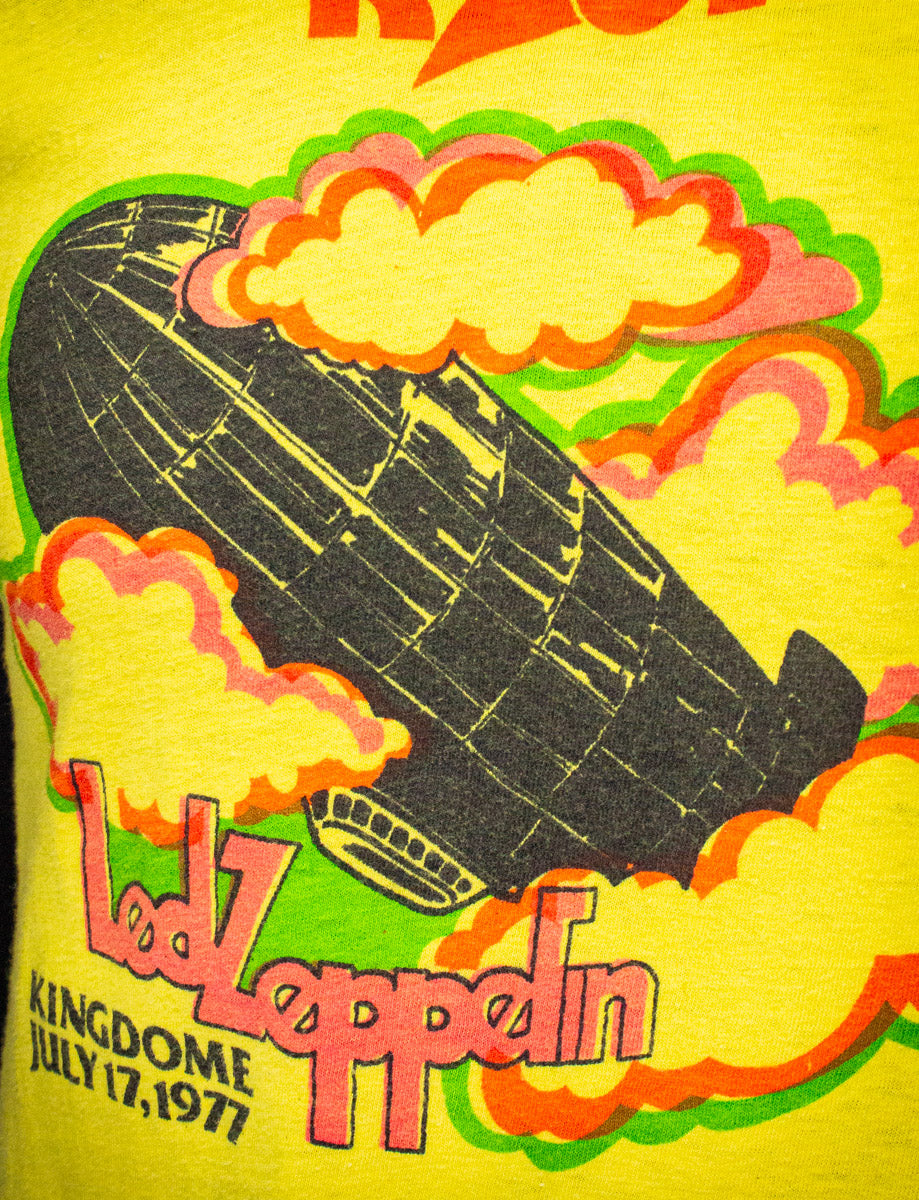 Vintage Led Zeppelin KZOK Concert T Shirt 1977 Small