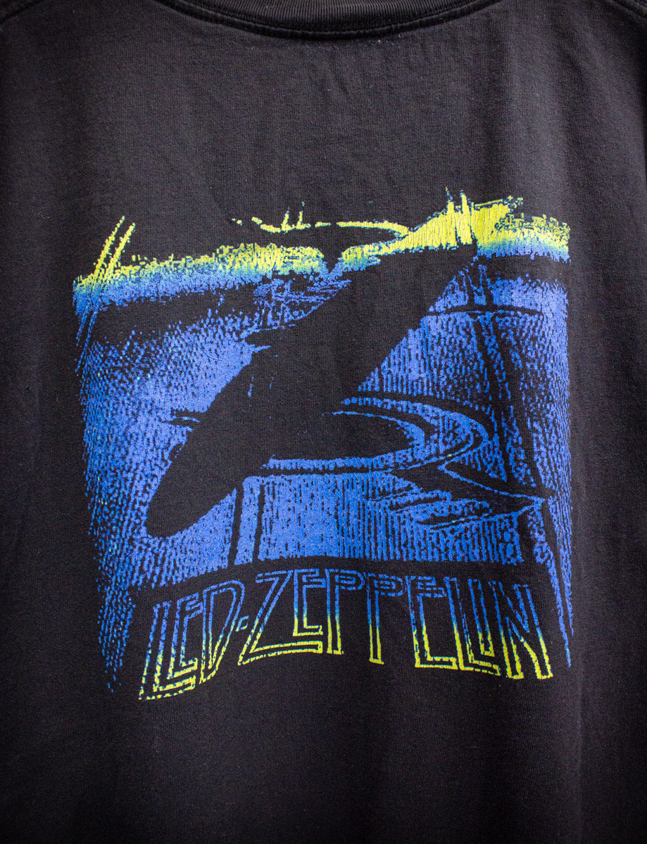 Vintage Led Zeppelin Swan Song Concert T Shirt 90s XL