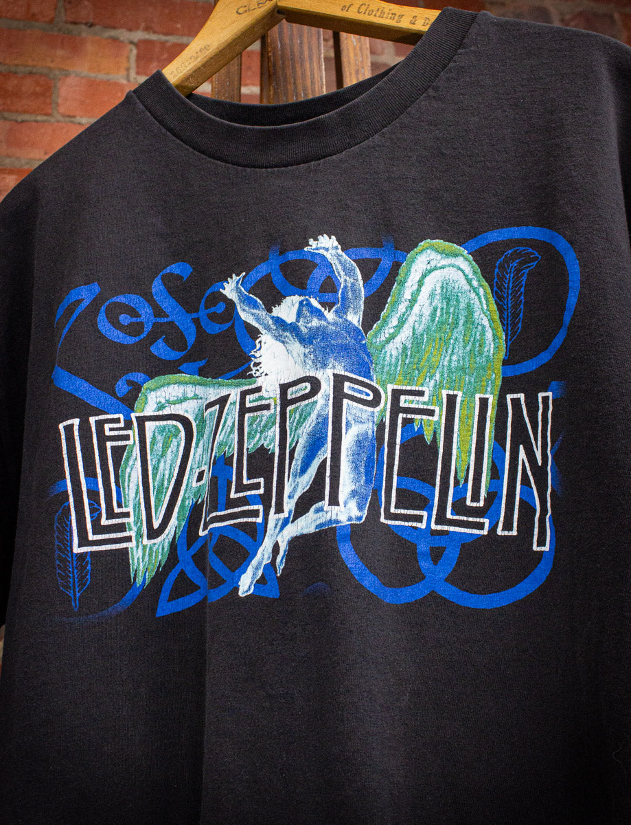 Vintage Led Zeppelin Swan Song Concert T Shirt 90s XL