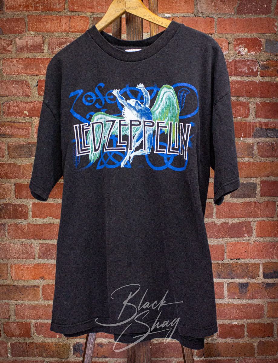 Vintage Led Zeppelin Swan Song Concert T Shirt 90s XL