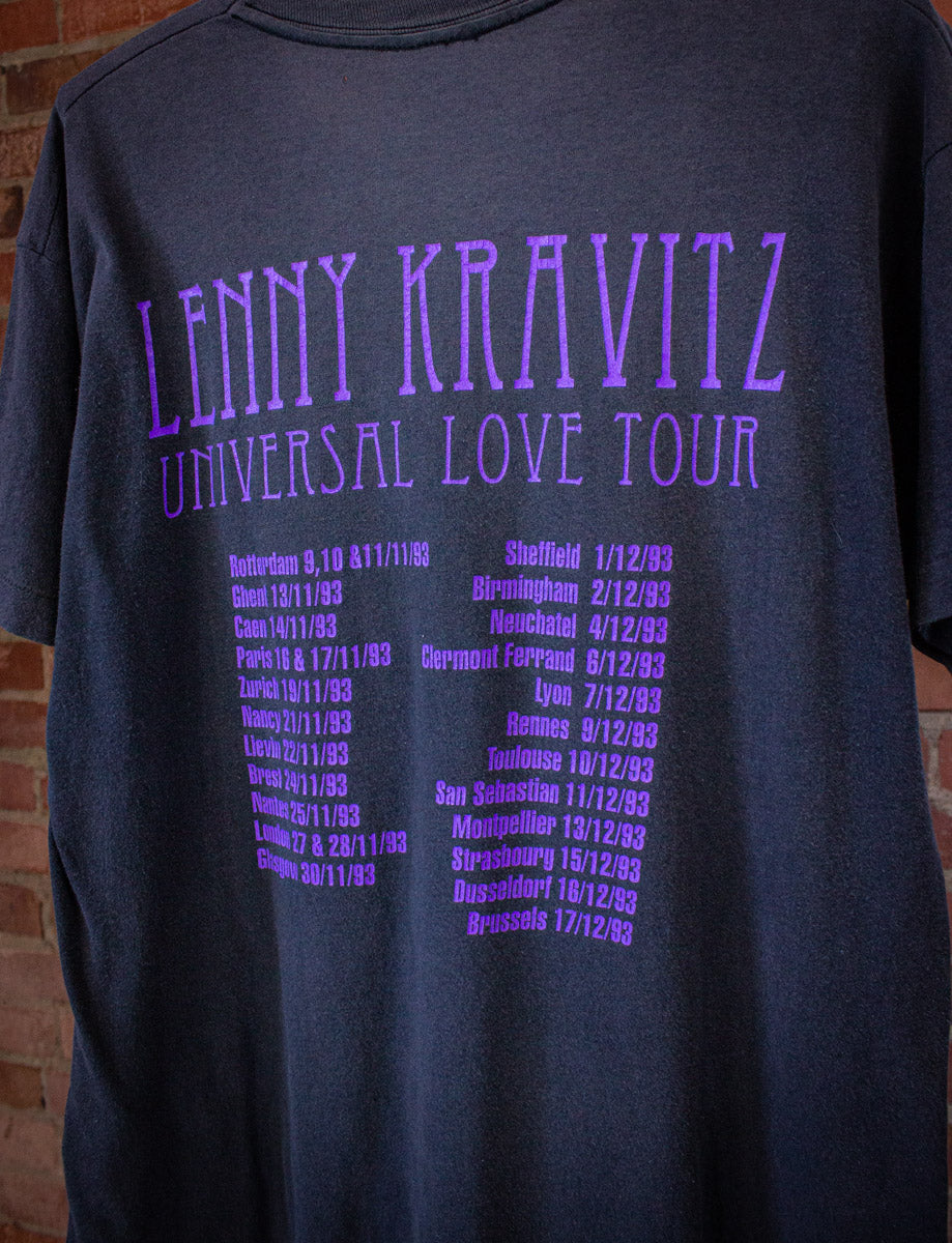 Vintage Lenny Kravitz Universal Love Concert T Shirt 1993 Black Large