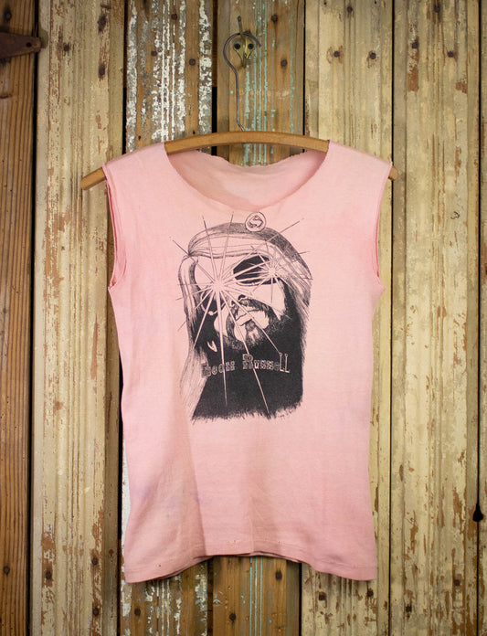 Vintage Leon Russell Cutoff Concert T Shirt 1972 Pink XS