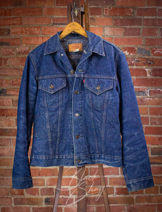 Vintage Levi's Blanket Lined Denim Jacket 80s Small