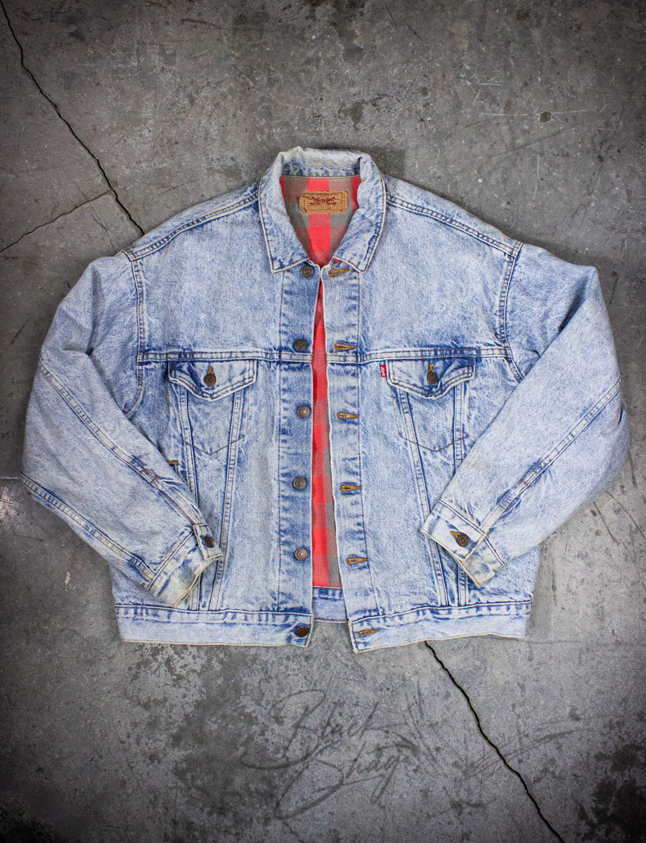 Vintage Levi's Buffalo Plaid Denim Jacket XL