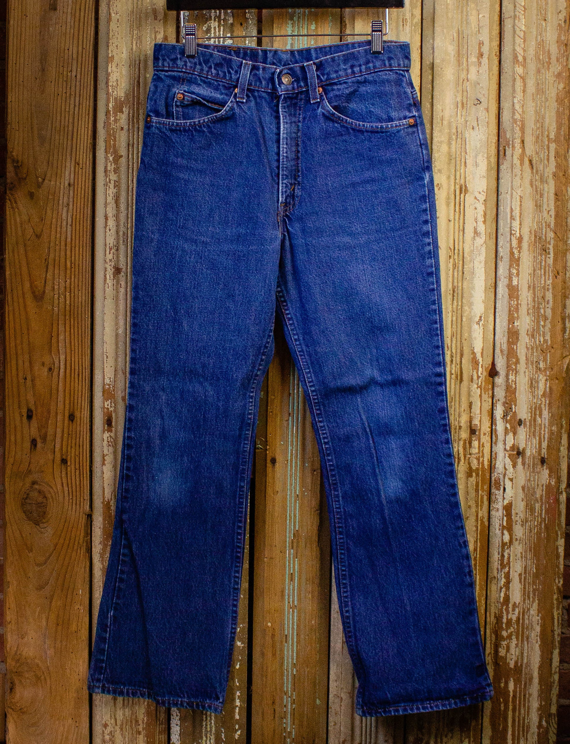 Vintage Levi's Orange Tab 517 Denim Jeans 70s Dark Wash 30x29