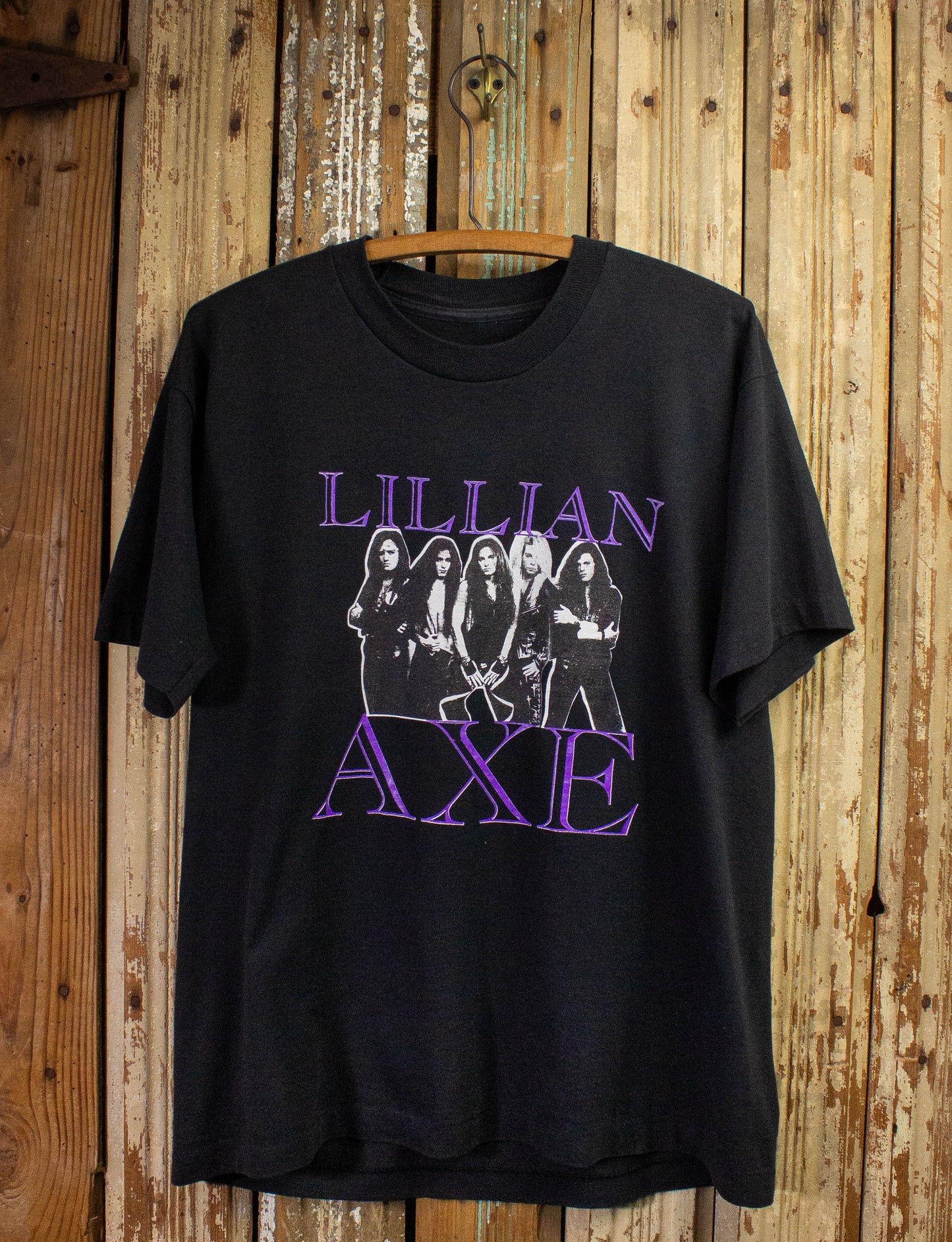 Vintage Lilian Axe Out Of The Darkness Concert T Shirt Black XL