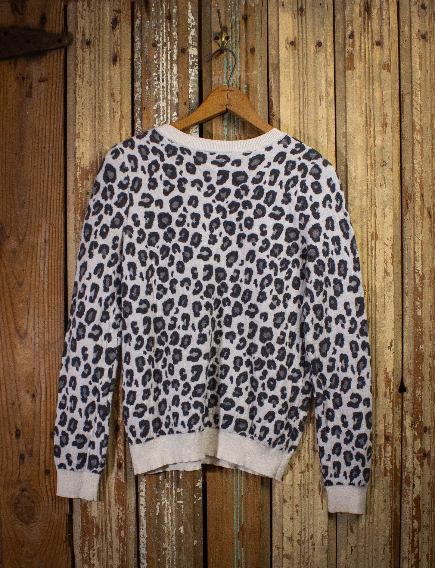 Vintage 80s Liz Claiborne Leopard Sweater Medium
